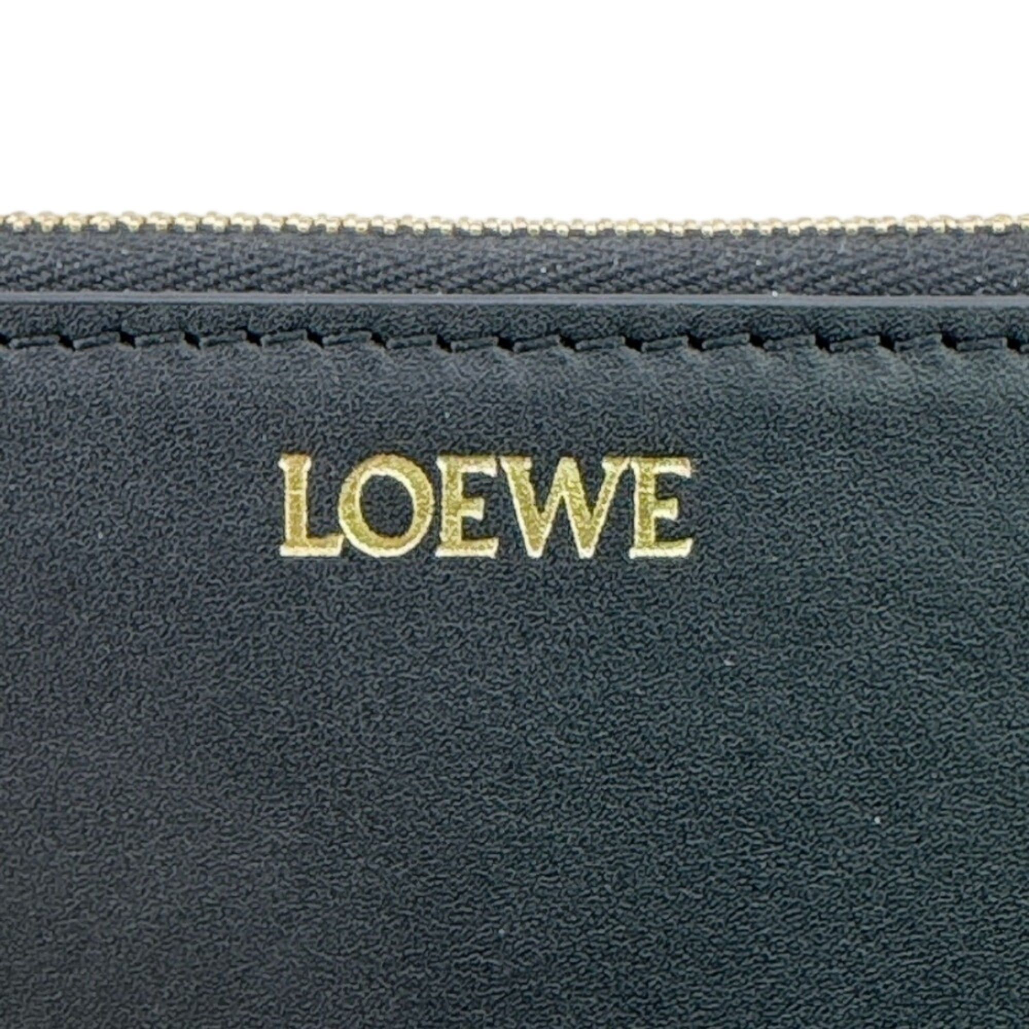 Loewe LOEWE (Loewe) Round Zip Long Wallet, Black Size ONE SIZE - 8 Thumbnail