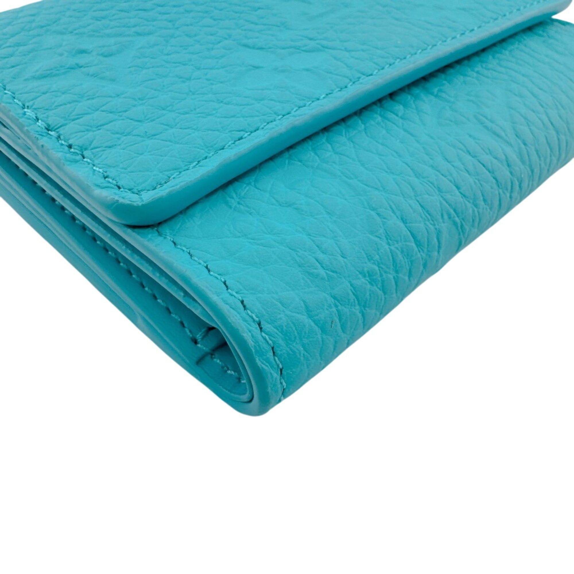 Louis Vuitton LOUIS VUITTON M11500 Tri-fold Wallet, Blue Size ONE SIZE - 3 Thumbnail
