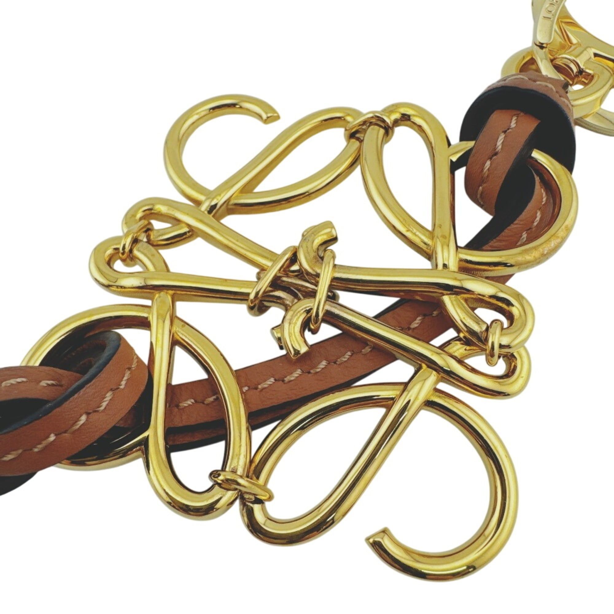 Loewe LOEWE Anagram Charm Bag Brown Size ONE SIZE - 3 Thumbnail