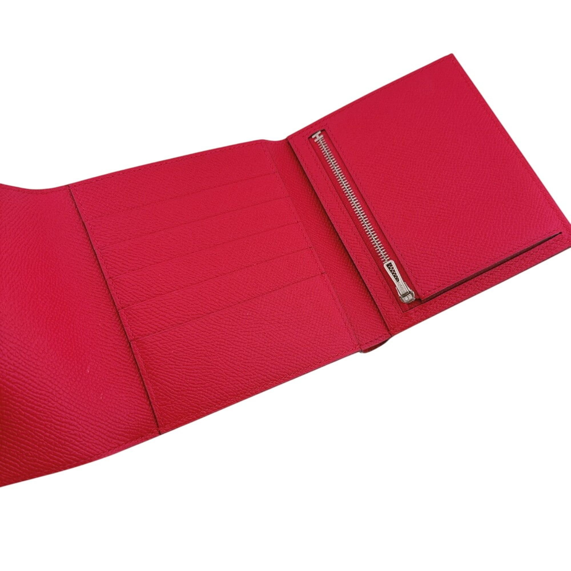 Hermes HERMES Click 12 Compact Wallet Tri-fold Pink Size ONE SIZE - 10 Thumbnail