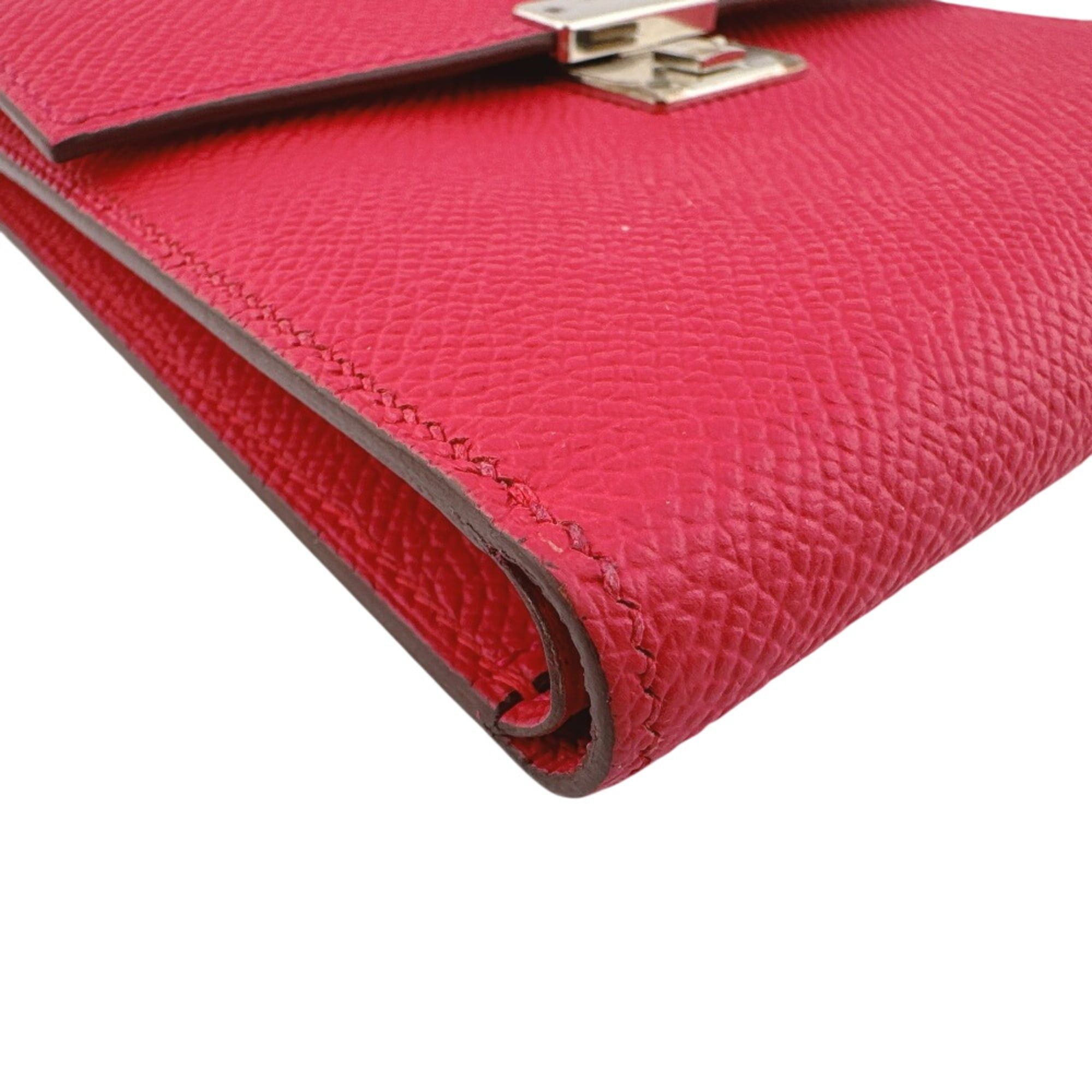 Hermes HERMES Click 12 Compact Wallet Tri-fold Pink Size ONE SIZE - 6 Thumbnail