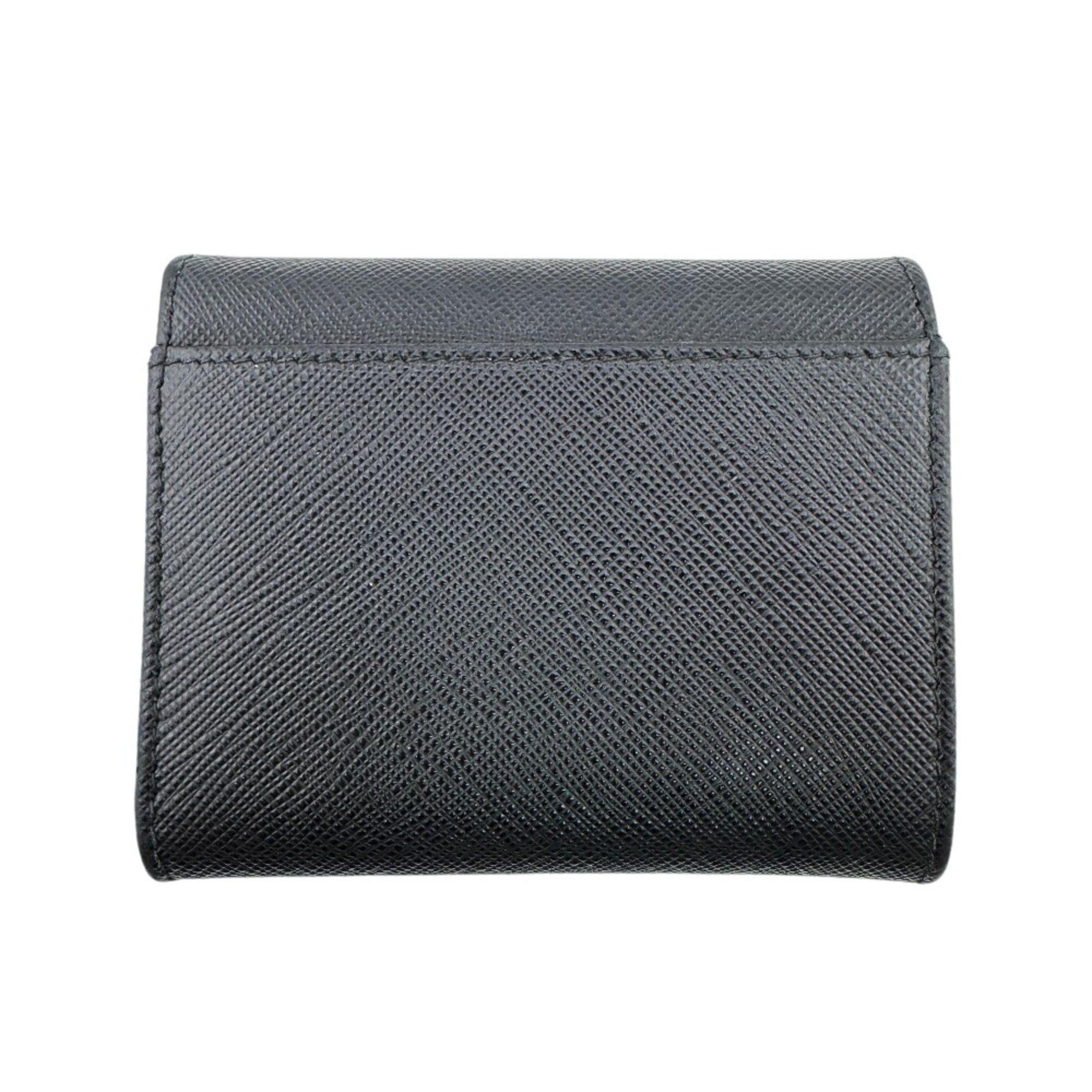 Prada PRADA 1MH043 Compact Wallet Tri-fold Black Size ONE SIZE - 2 Thumbnail
