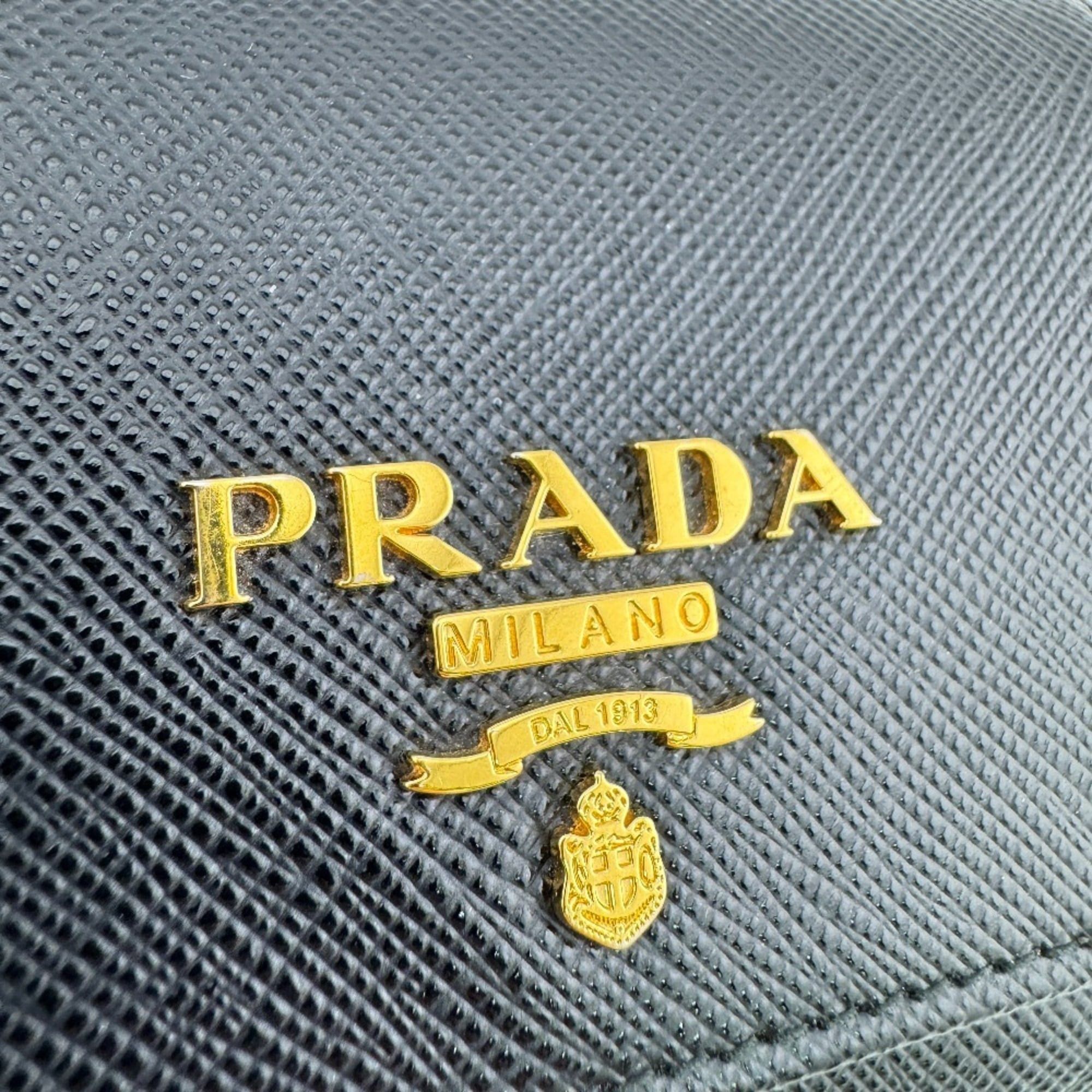 Prada PRADA 1MH043 Compact Wallet Tri-fold Black Size ONE SIZE - 7 Thumbnail
