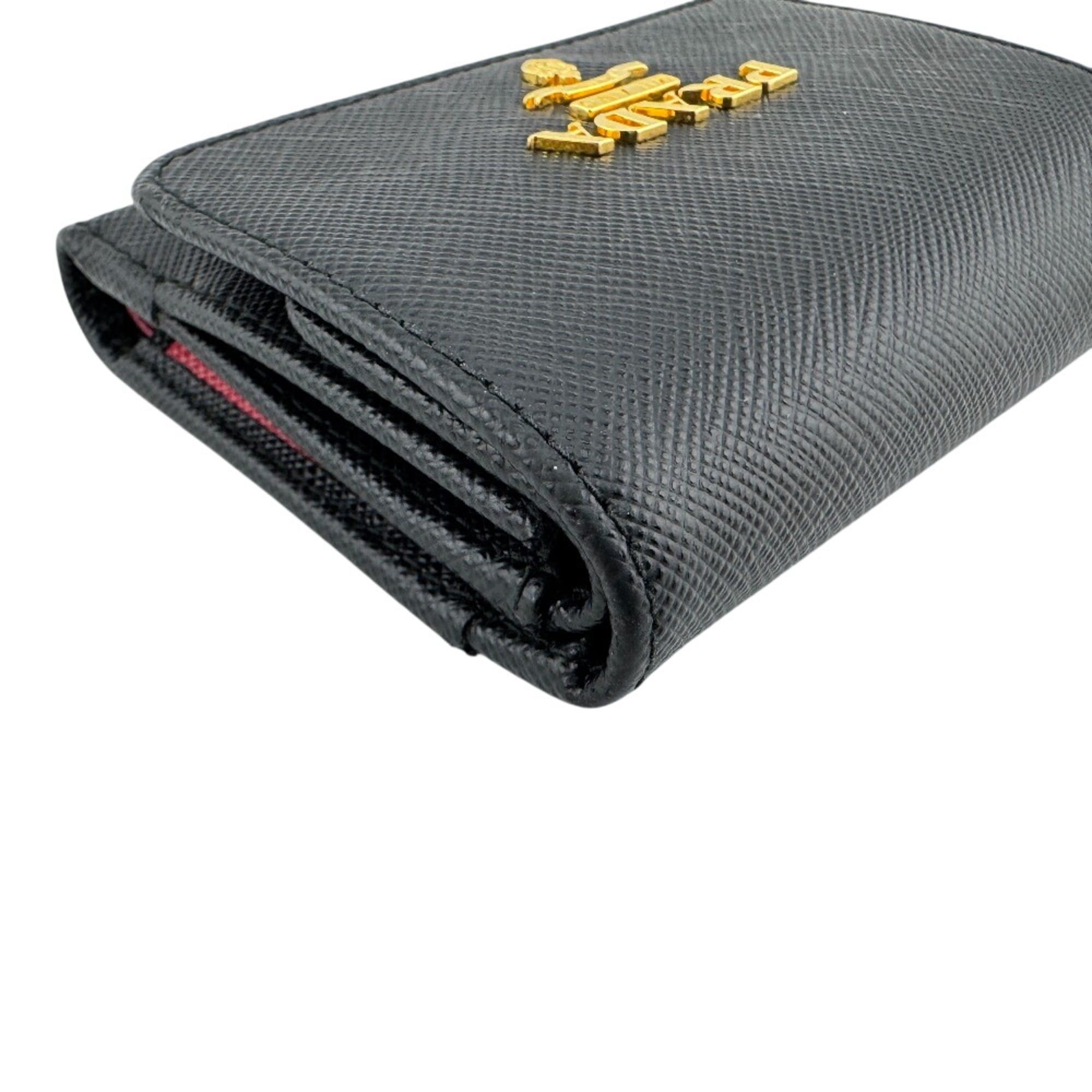 Prada PRADA 1MH043 Compact Wallet Tri-fold Black Size ONE SIZE - 5 Thumbnail