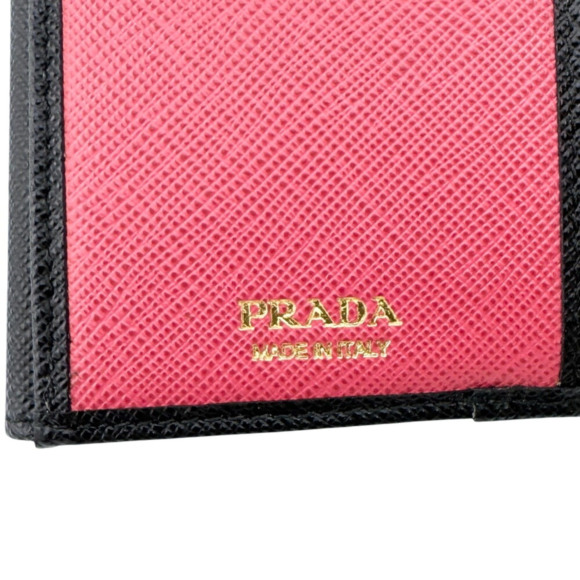 Prada PRADA 1MH043 Compact Wallet Tri-fold Black Size ONE SIZE - 10 Thumbnail