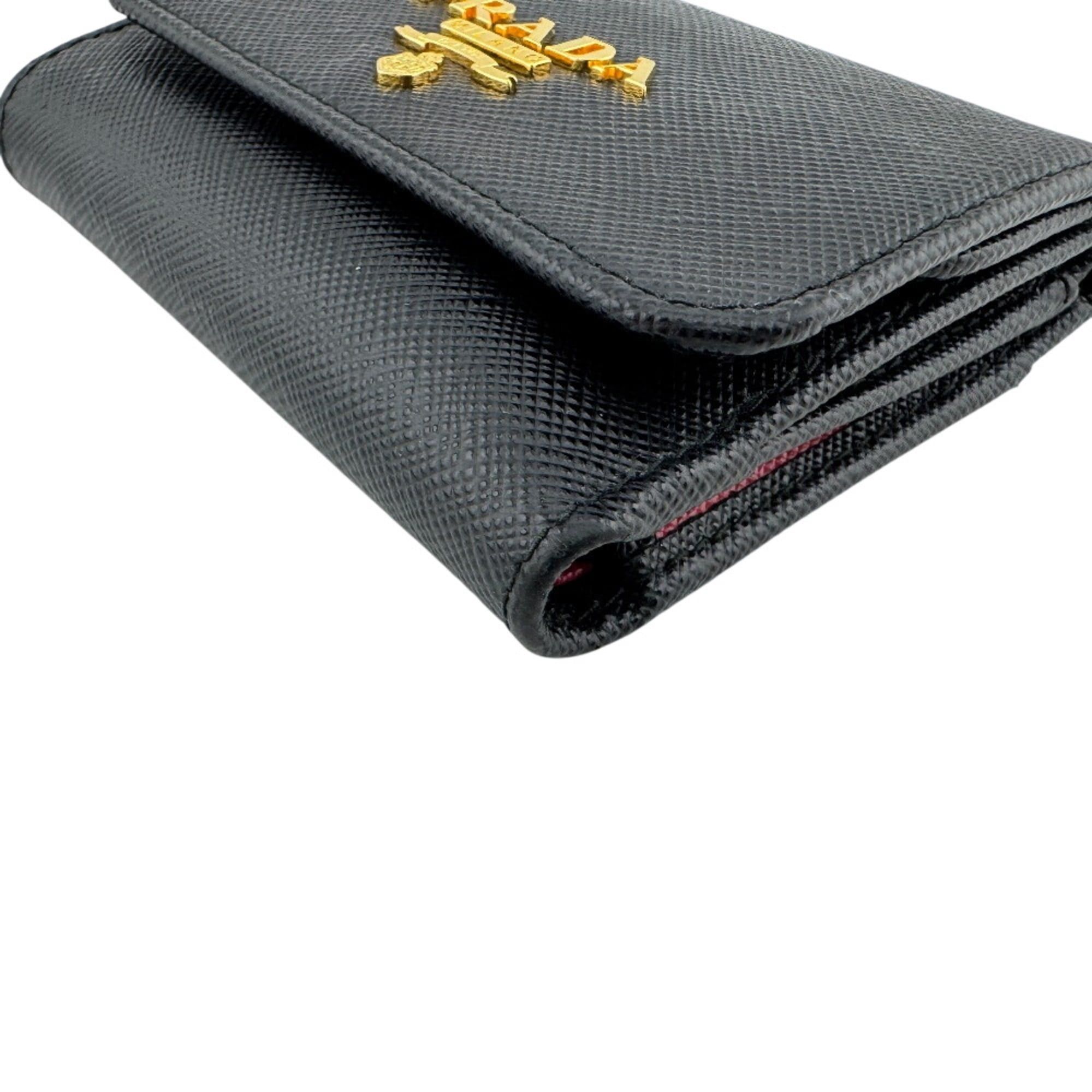 Prada PRADA 1MH043 Compact Wallet Tri-fold Black Size ONE SIZE - 4 Thumbnail