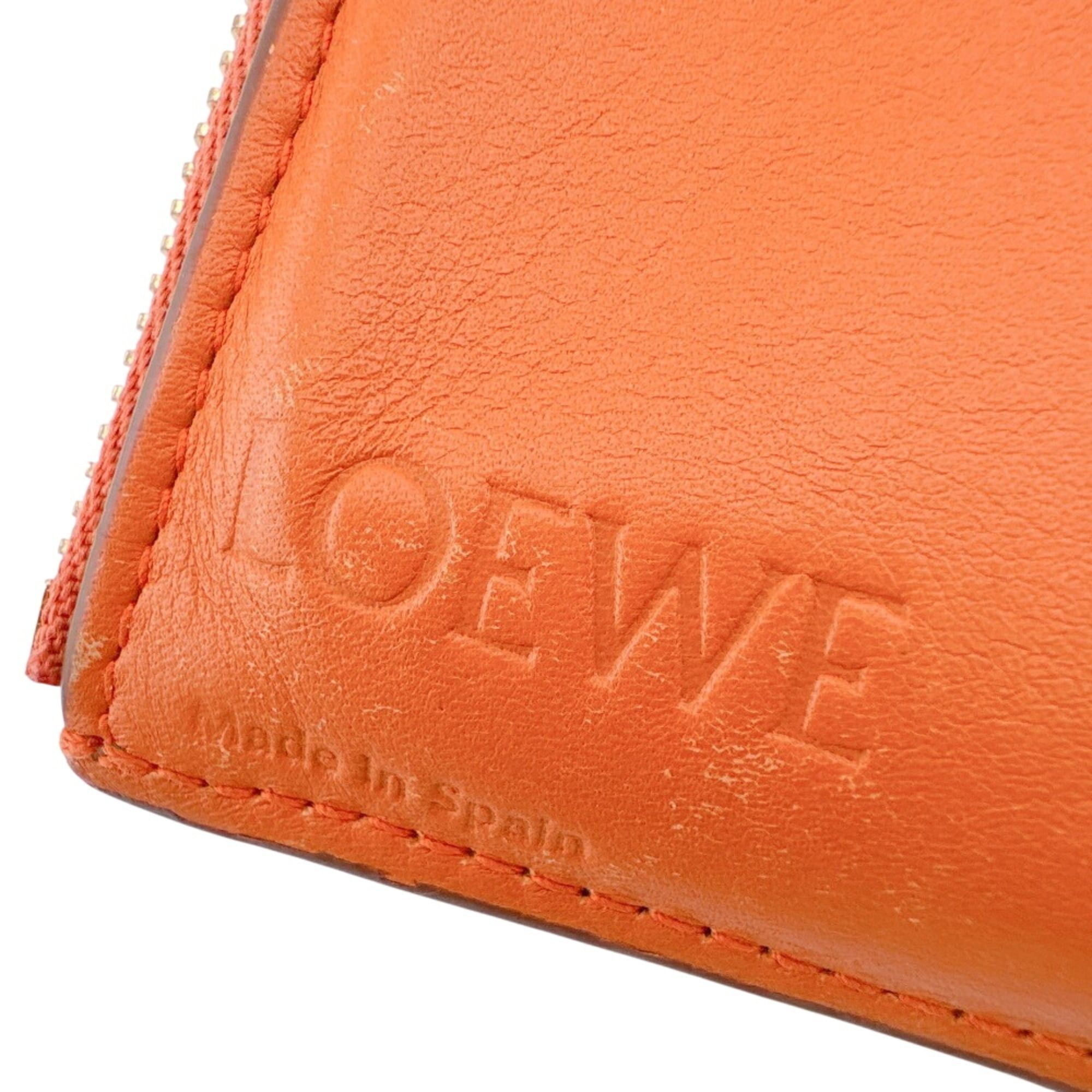Loewe LOEWE Small Vertical Wallet Compact Anagram Tri-fold Pink Size ONE SIZE - 10 Thumbnail