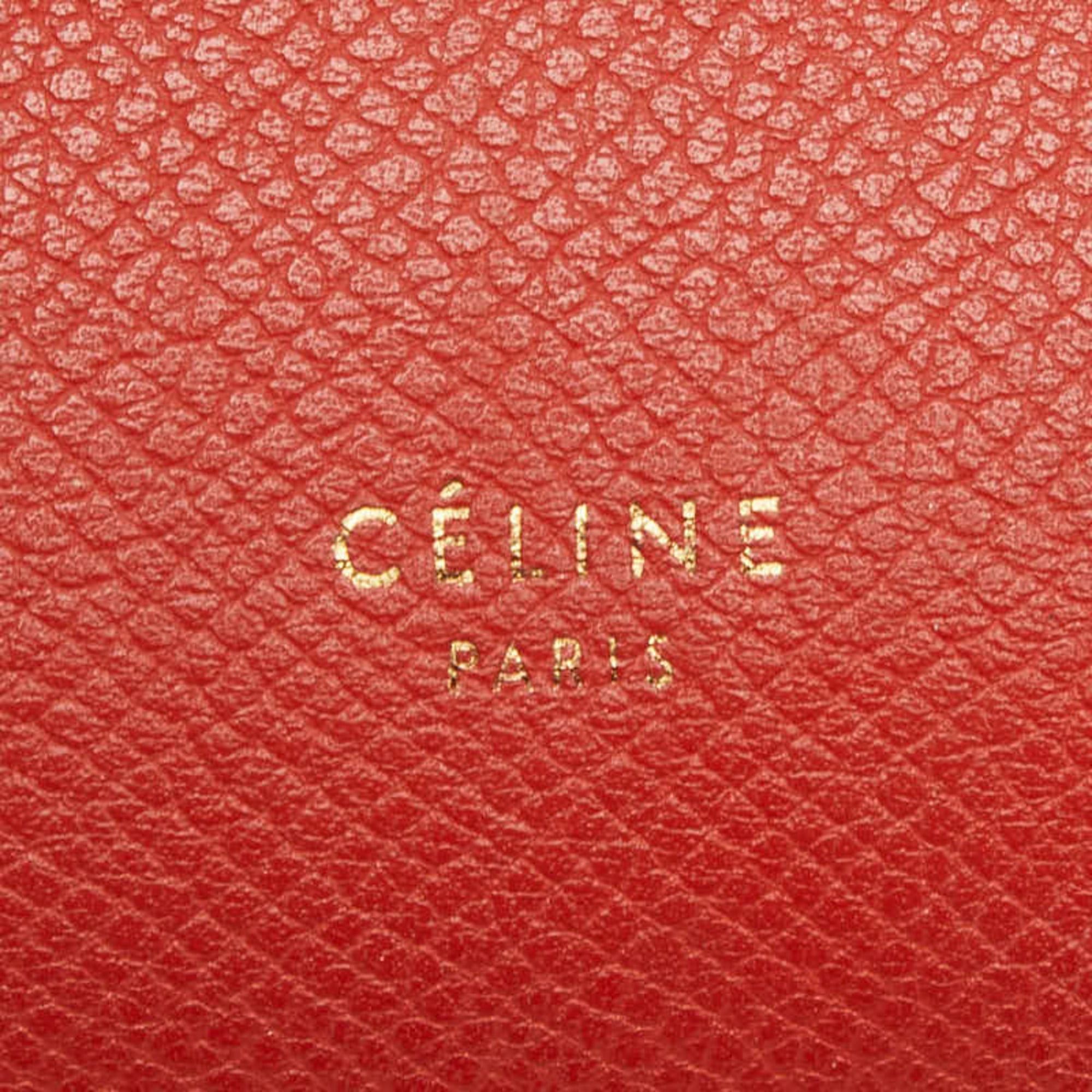 Celine Celine Belt Bag Micro Handbag Shoulder 2WAY Orange Leather Women's CELINE Size ONE SIZE - 10 Thumbnail