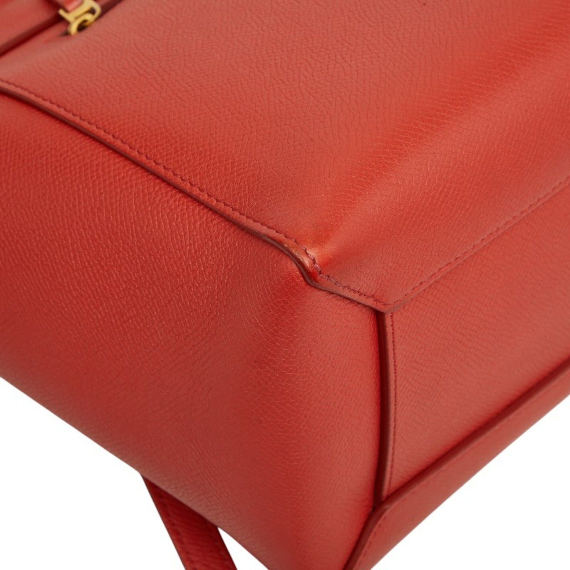 Celine Celine Belt Bag Micro Handbag Shoulder 2WAY Orange Leather Women's CELINE Size ONE SIZE - 7 Thumbnail