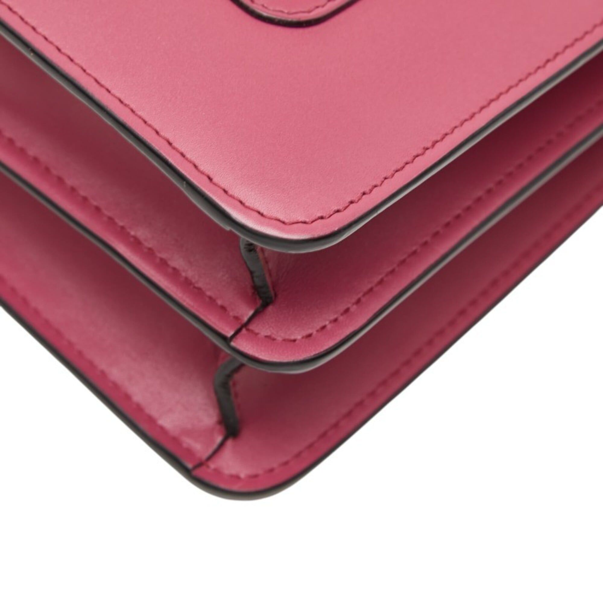 Bvlgari BVLGARI Serpenti Forever Chain Shoulder Bag 280148 Berry Tourmaline Pink Leather Onyx Women's Size ONE SIZE - 6 Thumbnail