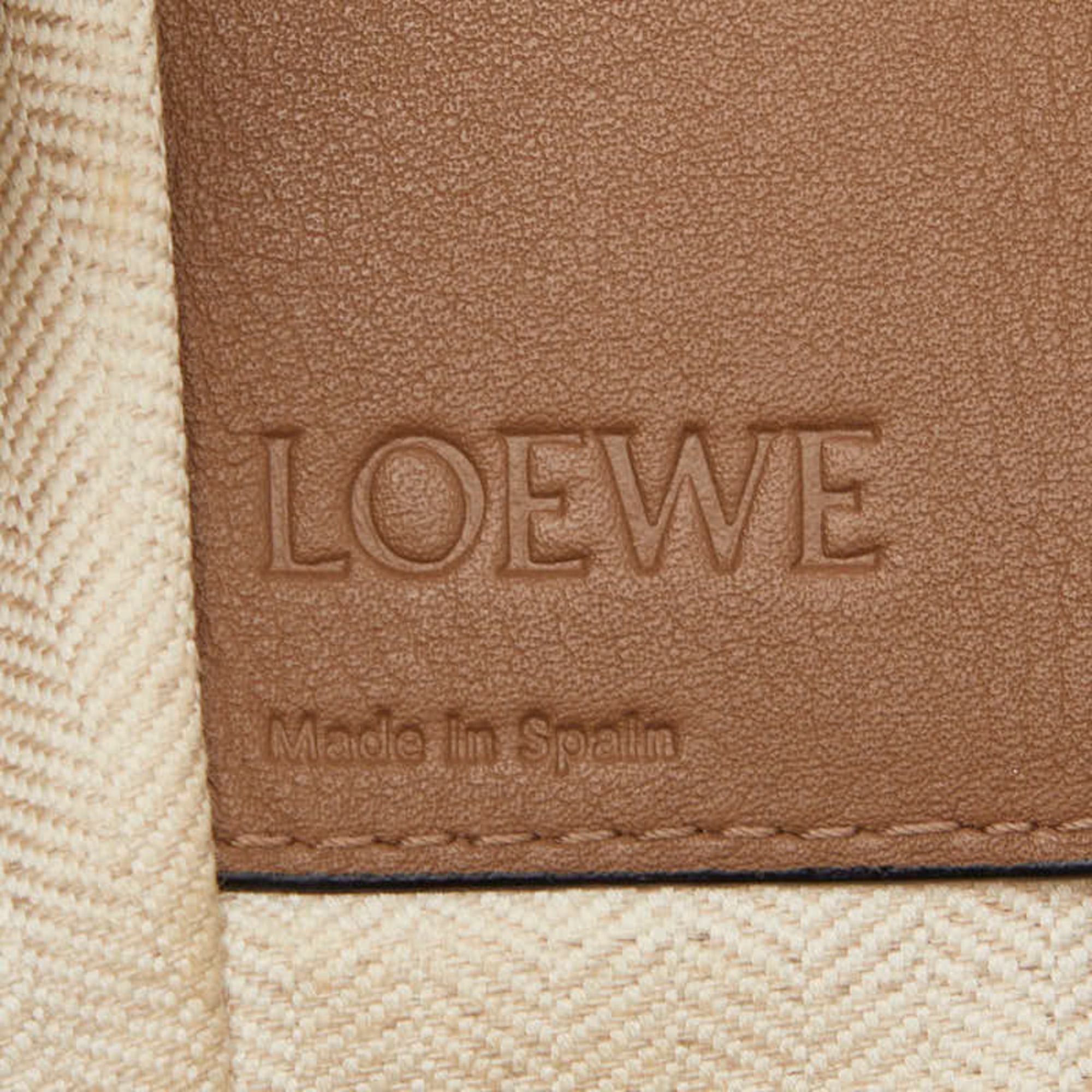 Loewe Loewe Anagram Hammock Small Handbag Shoulder Bag Drawstring 2-Way Beige Brown Leather Women's LOEWE Size ONE SIZE - 10 Thumbnail