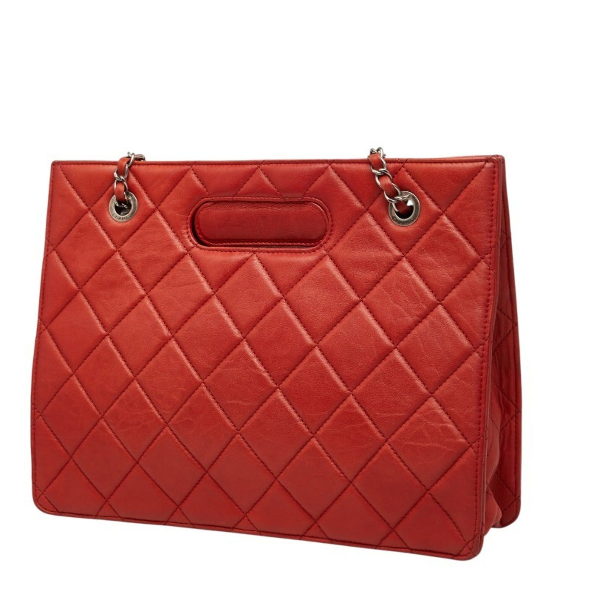 Chanel Chanel 2.55 Coco Mark Matelassé Chain Shoulder Bag Handbag 2WAY Red Leather Women's CHANEL Size ONE SIZE - 2 Thumbnail