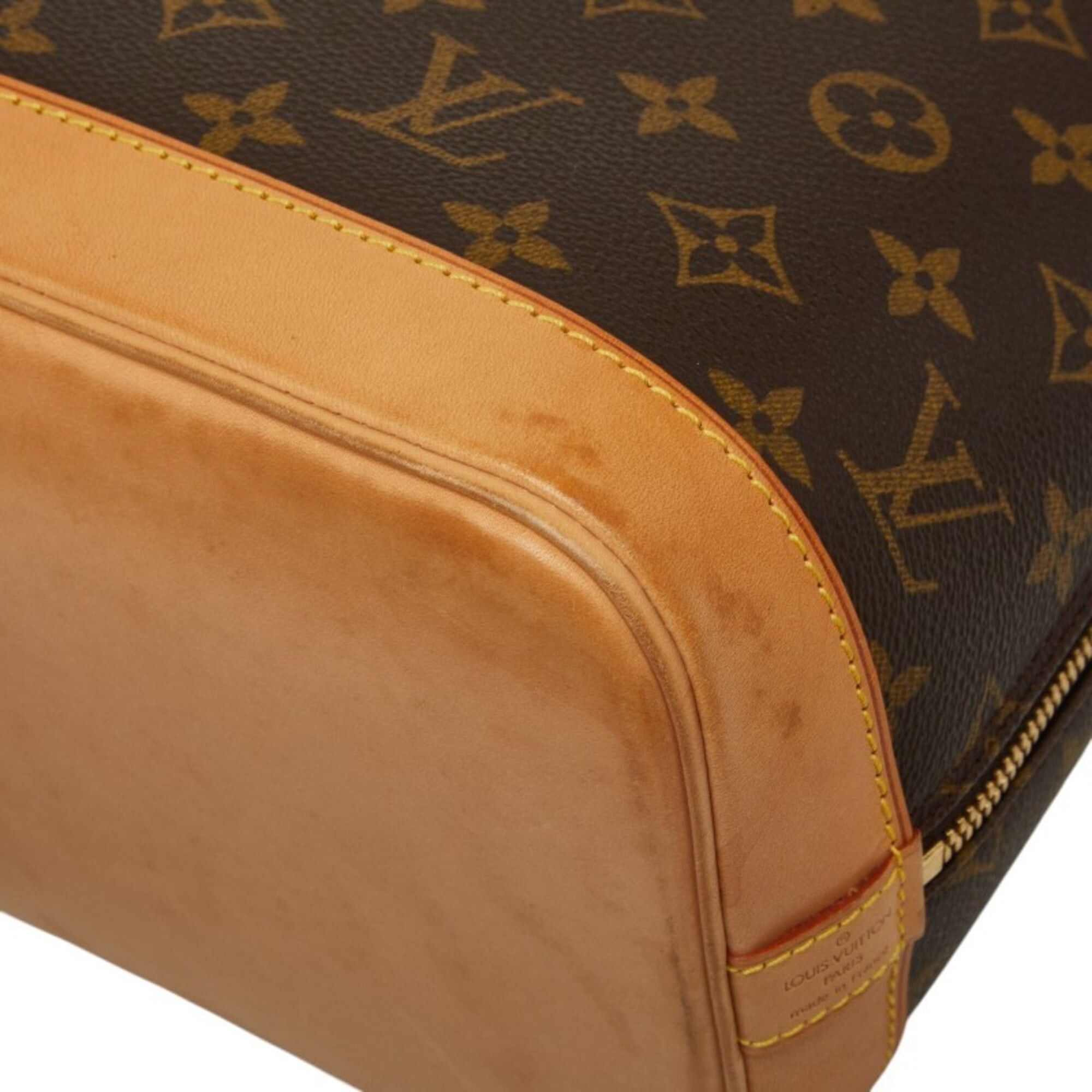 Louis Vuitton Louis Vuitton Monogram Alma PM Handbag M51130 Brown Leather Women's LOUIS VUITTON Size ONE SIZE - 7 Thumbnail
