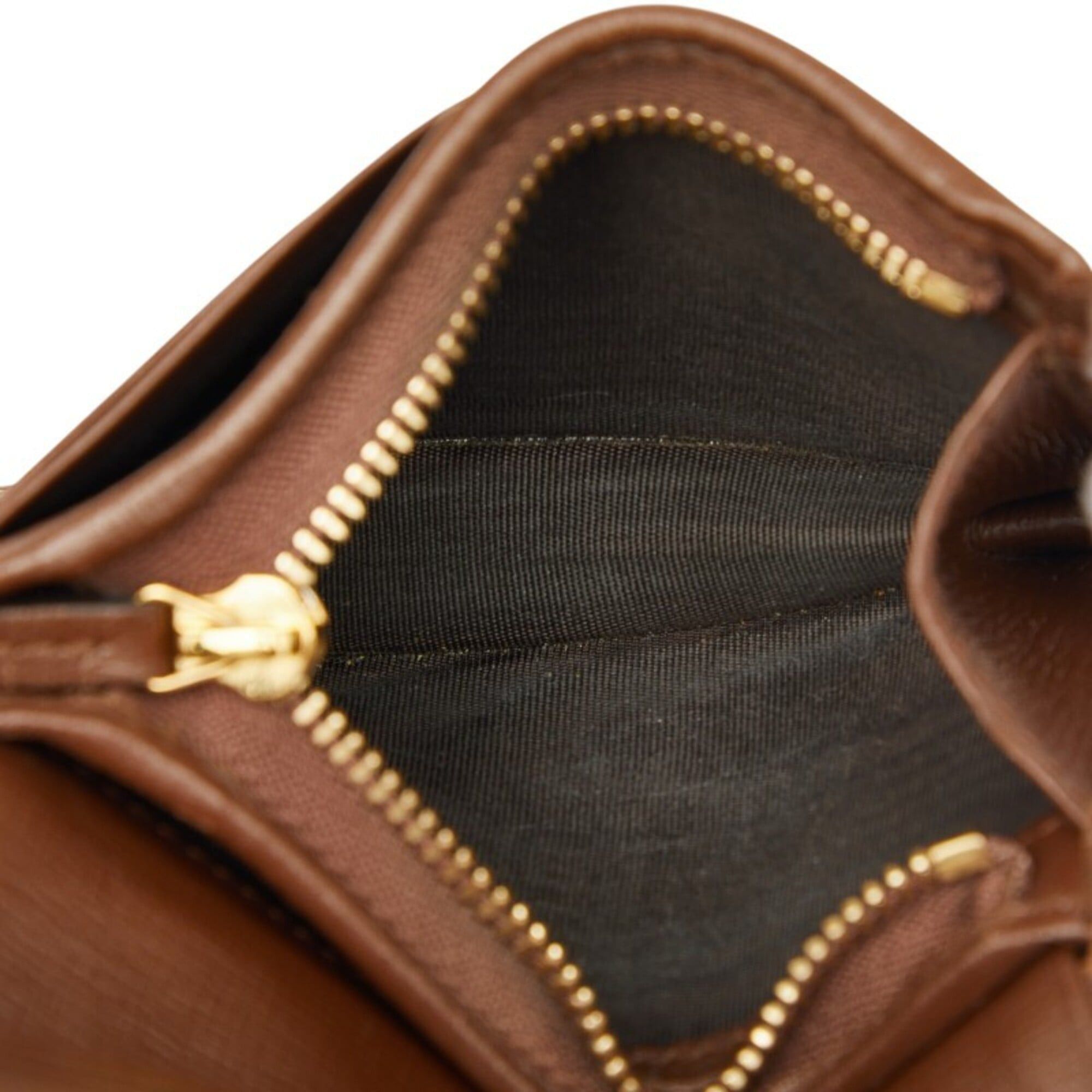 Gucci Gucci GG Supreme Horsebit 1955 Bi-fold Wallet Compact 621887 Beige Brown Leather Women's GUCCI Size ONE SIZE - 7 Thumbnail
