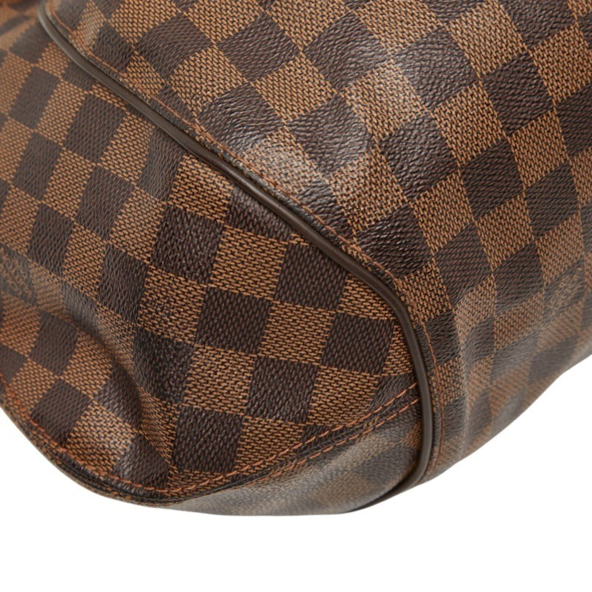 Louis Vuitton Louis Vuitton Damier Sistina GM Handbag Tote Bag N41540 Brown Leather Women's LOUIS VUITTON Size ONE SIZE - 5 Thumbnail