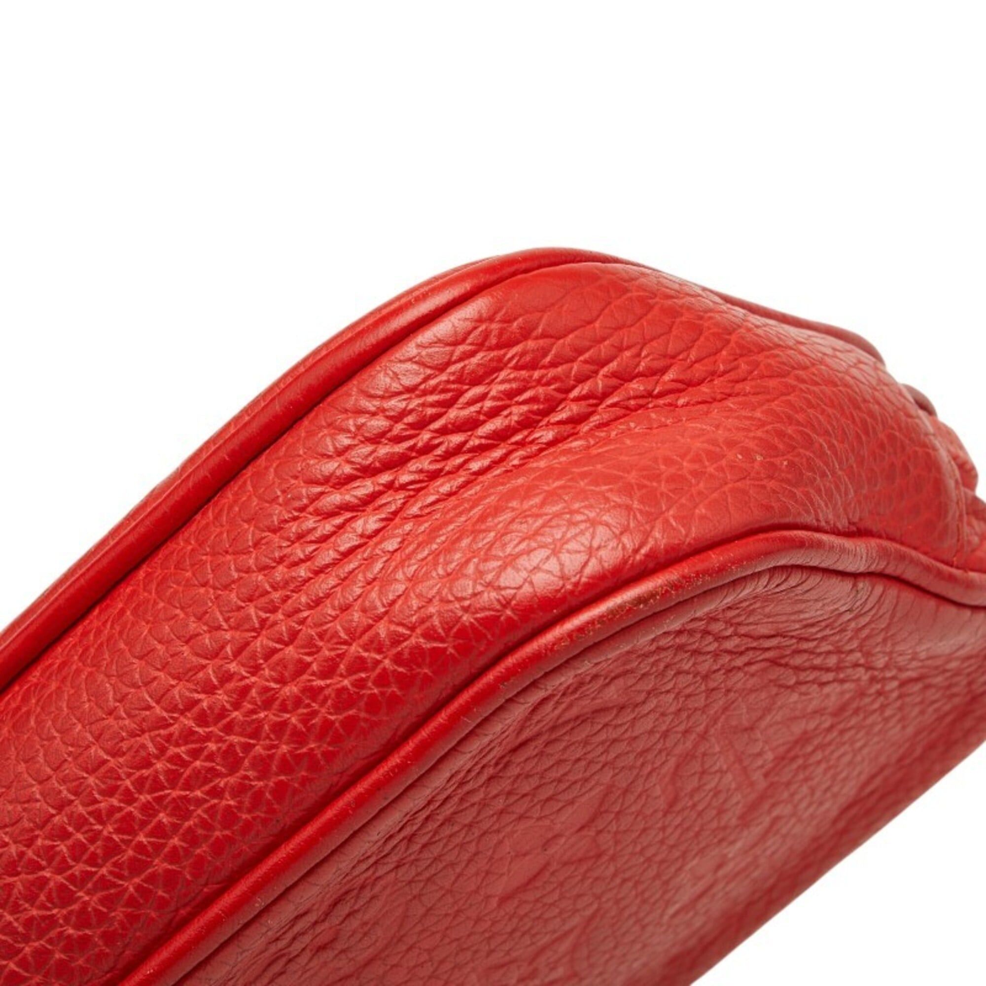 Louis Vuitton Louis Vuitton Taurillon Monogram Pochette Volga Clutch Bag, Second M53555, Red Leather, Women's LOUIS VUITTON Size ONE SIZE - 4 Thumbnail