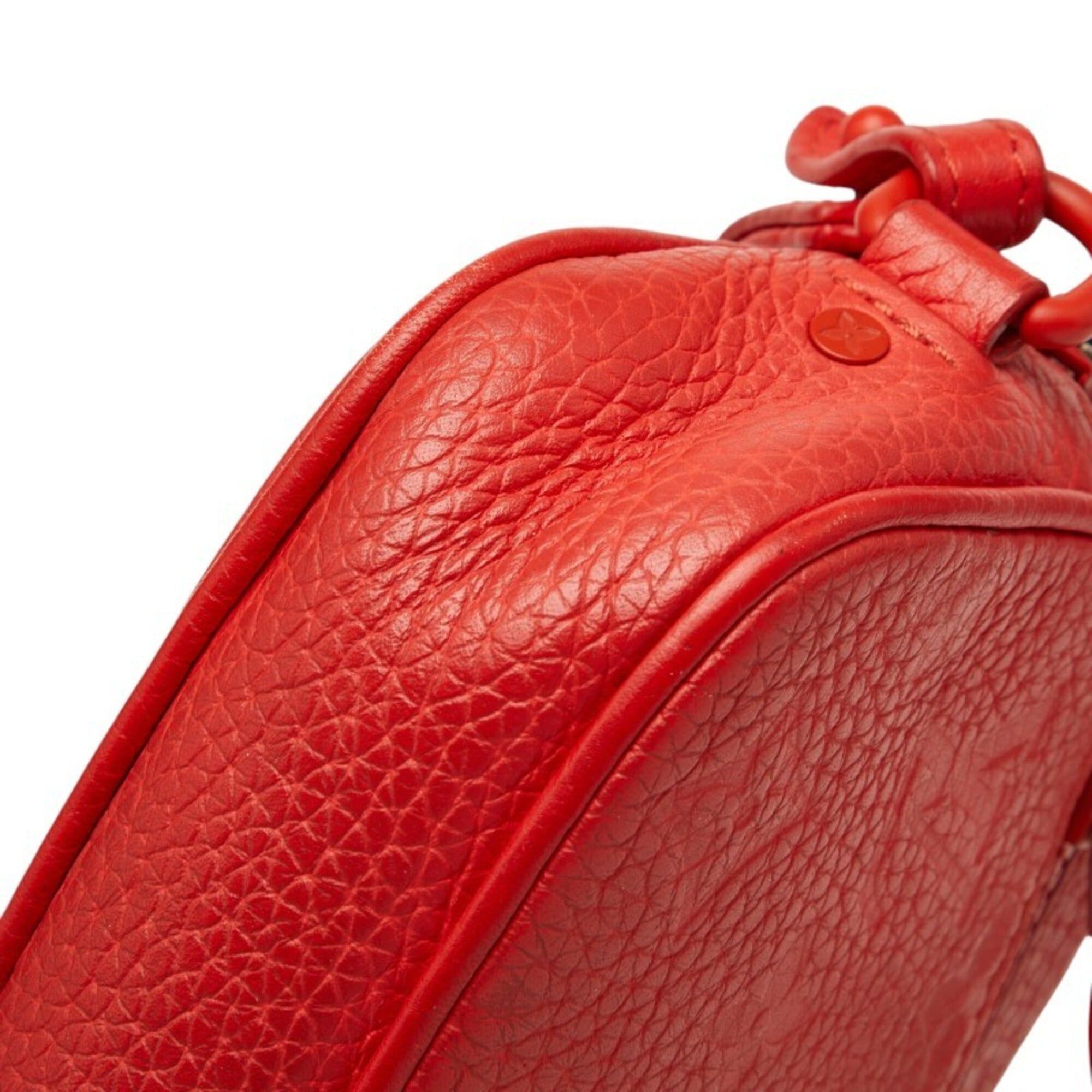 Louis Vuitton Louis Vuitton Taurillon Monogram Pochette Volga Clutch Bag, Second M53555, Red Leather, Women's LOUIS VUITTON Size ONE SIZE - 5 Thumbnail