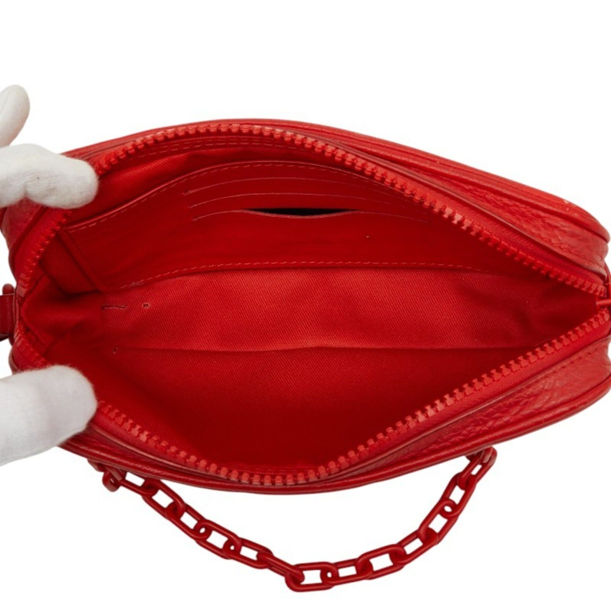 Louis Vuitton Louis Vuitton Taurillon Monogram Pochette Volga Clutch Bag, Second M53555, Red Leather, Women's LOUIS VUITTON Size ONE SIZE - 6 Thumbnail