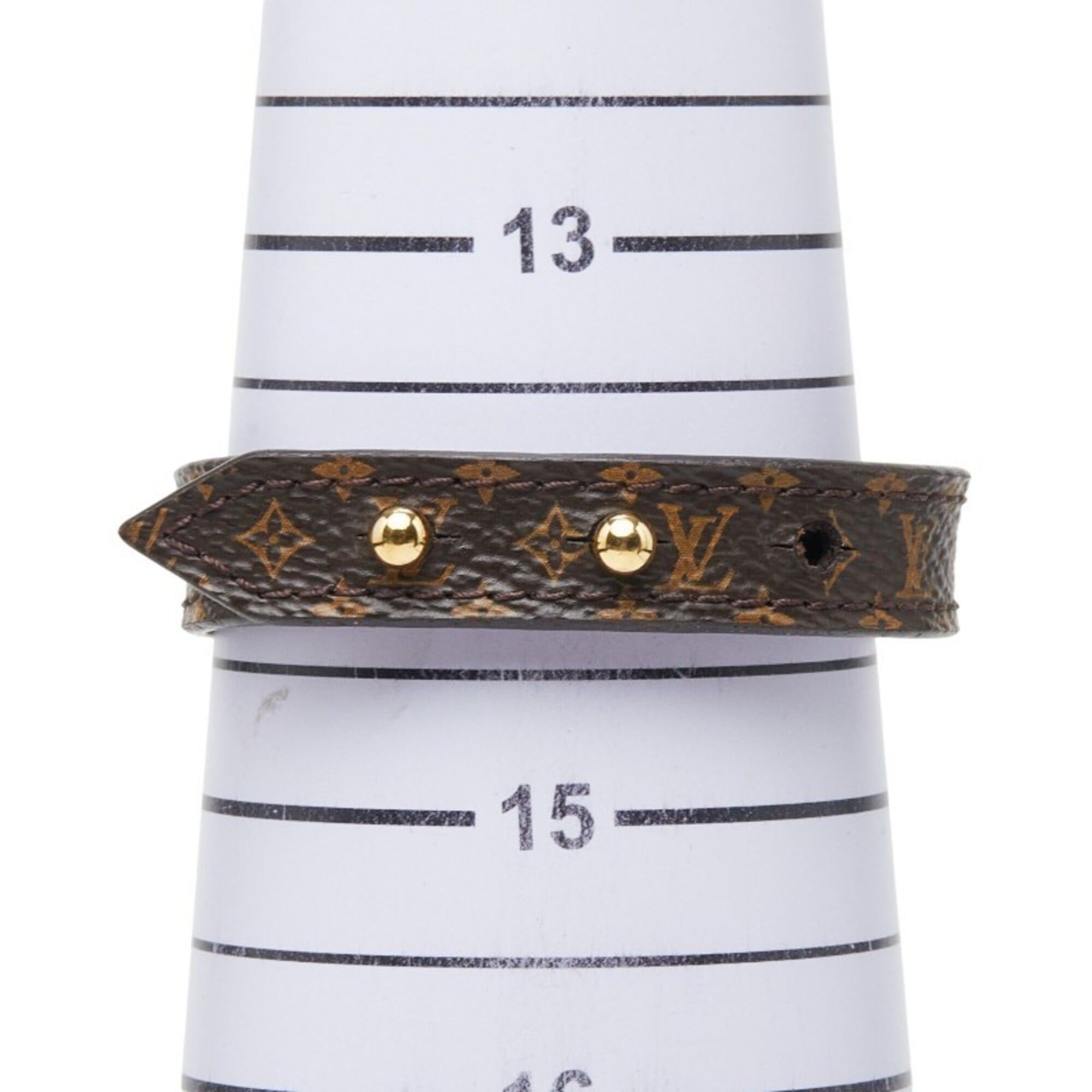 Louis Vuitton Louis Vuitton Monogram Bracelet Blooming #17 M6534 Brown Leather Women's LOUIS VUITTON Size ONE SIZE - 7 Thumbnail