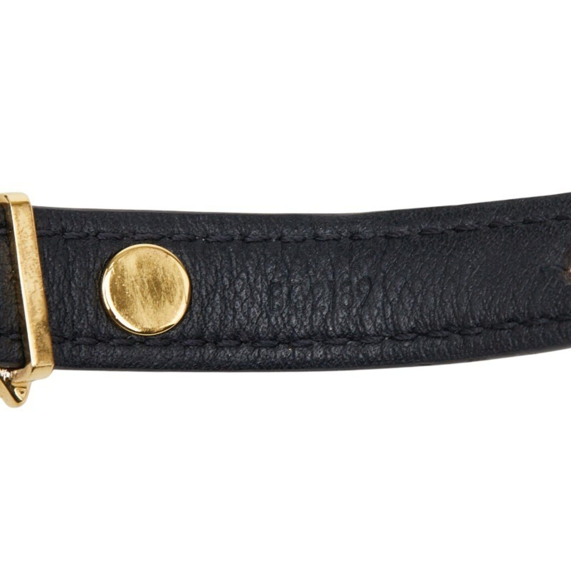 Louis Vuitton Louis Vuitton Monogram Bracelet Blooming #17 M6534 Brown Leather Women's LOUIS VUITTON Size ONE SIZE - 5 Thumbnail