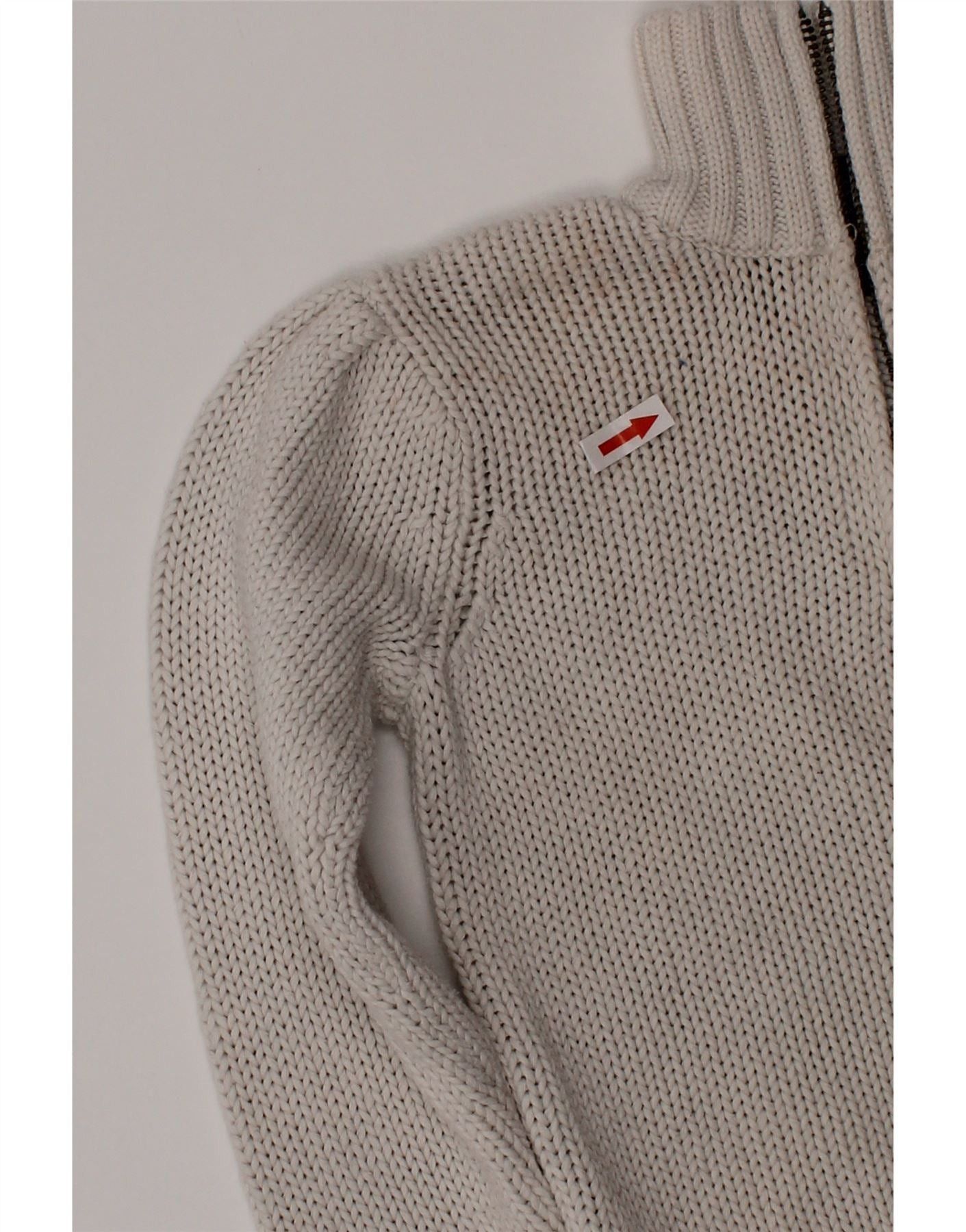 Ralph Lauren Boys Zip Neck Jumper Sweater 5-6 Years Grey Cotton Size XXL / US 16-18 / IT 52-54 - 3 Thumbnail