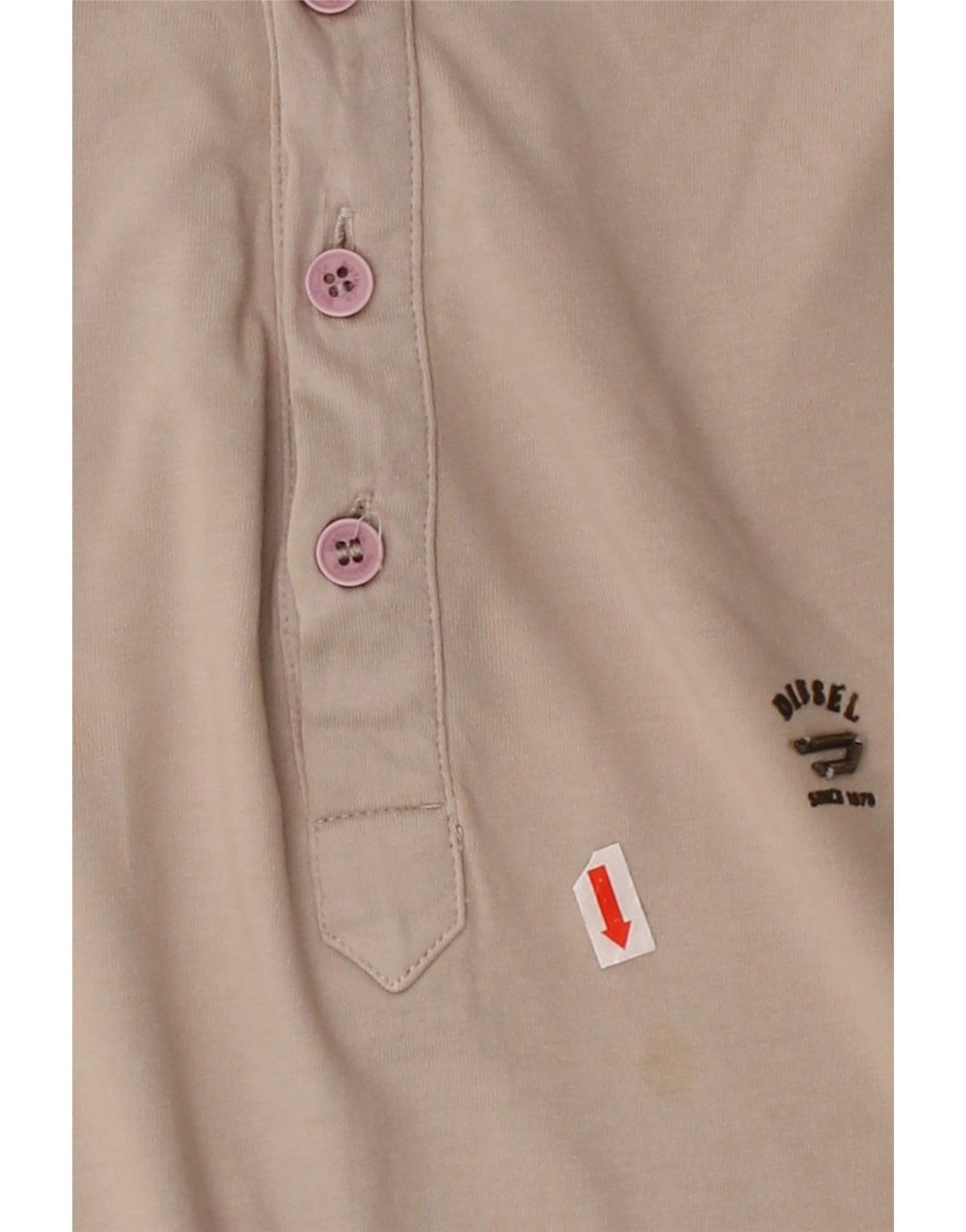 Diesel Mens Polo Shirt Small Beige Size US S / EU 44-46 / 1 - 4 Thumbnail