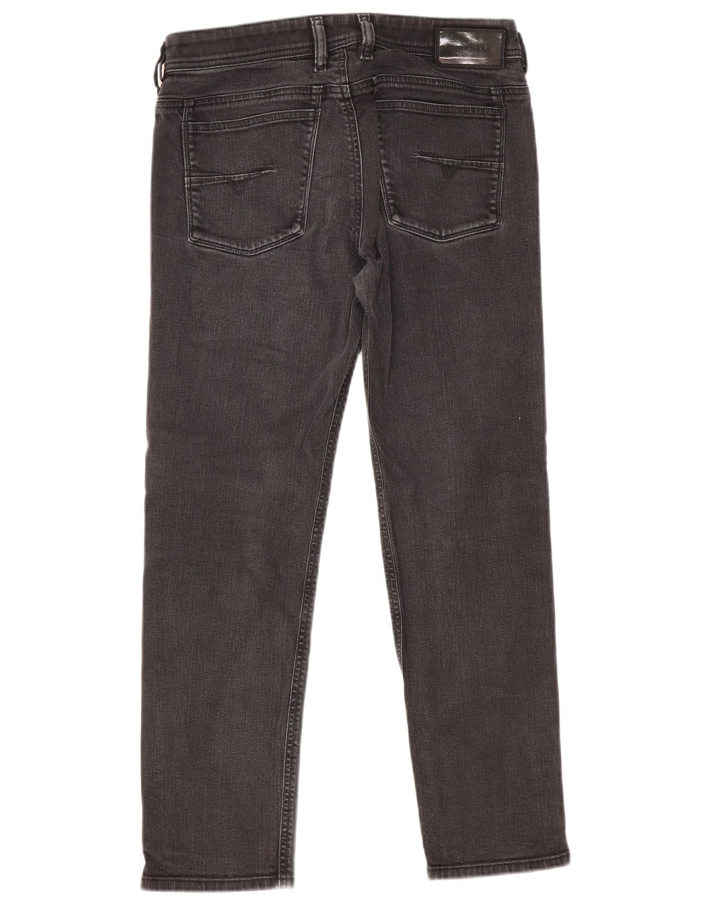 Diesel Womens Straight Jeans W29 L26 Grey Cotton Size 42" / US 20 - 2 Thumbnail