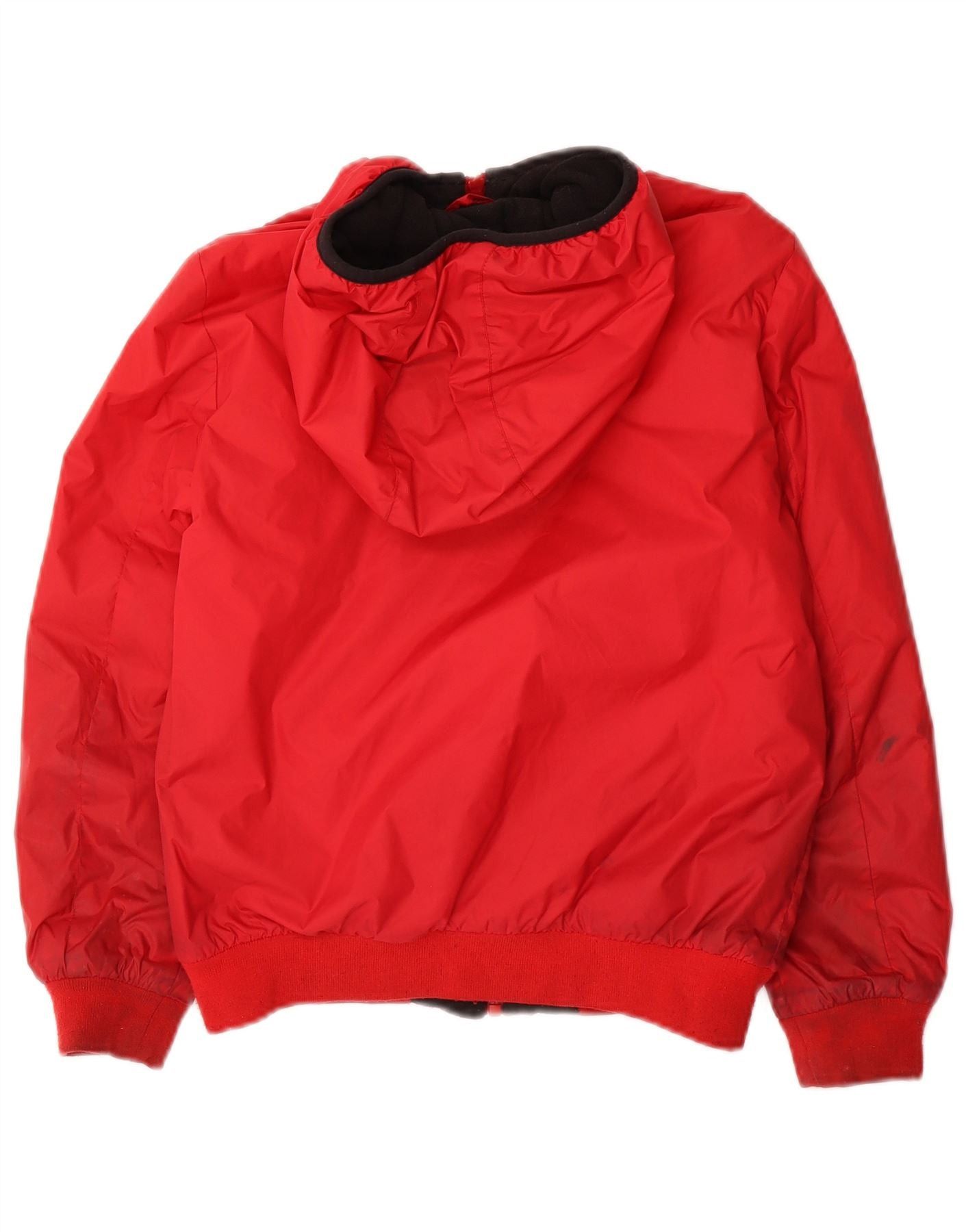 Diesel Boys Graphic Hooded Bomber Jacket 9-10 Years Red Nylon Size M / US 6-8 / IT 42-44 - 2 Thumbnail