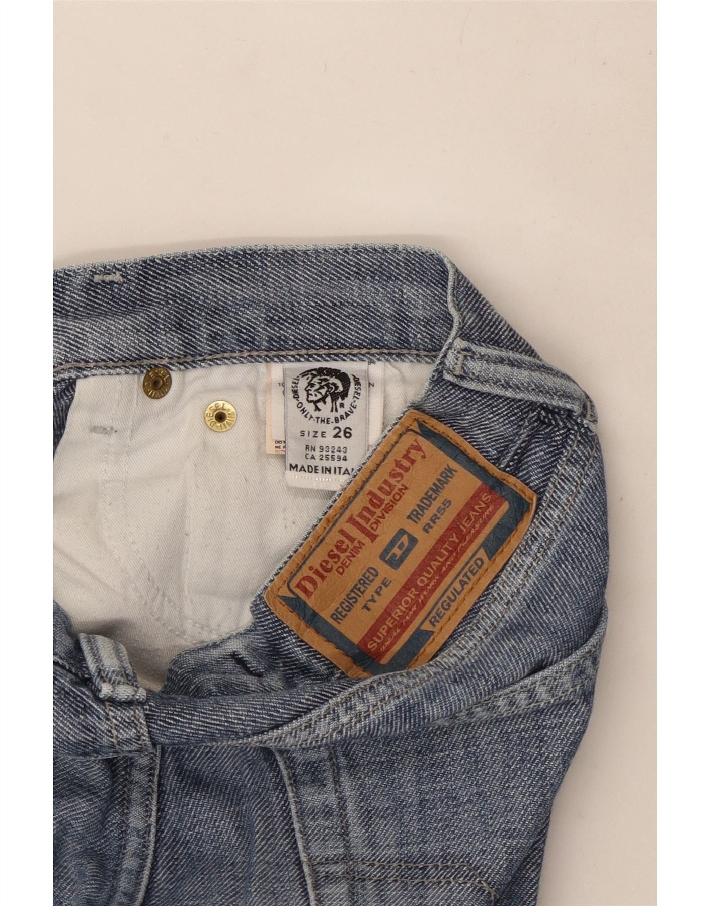 Diesel Womens Straight Jeans W26 L32 Blue Cotton Size 42" / US 20 - 3 Thumbnail