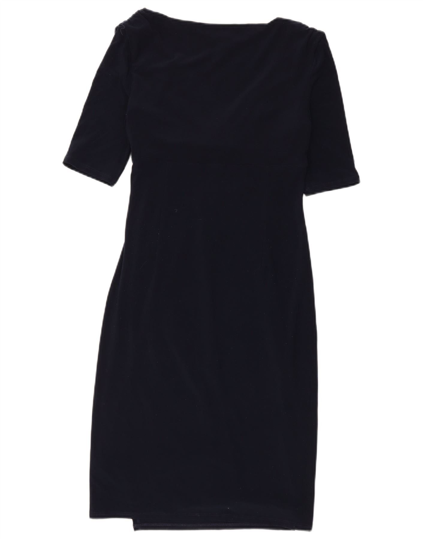 Ralph Lauren Womens Sheath Dress US 6 Medium Navy Blue Polyester Size XS / US 0-2 / IT 36-38 - 2 Thumbnail