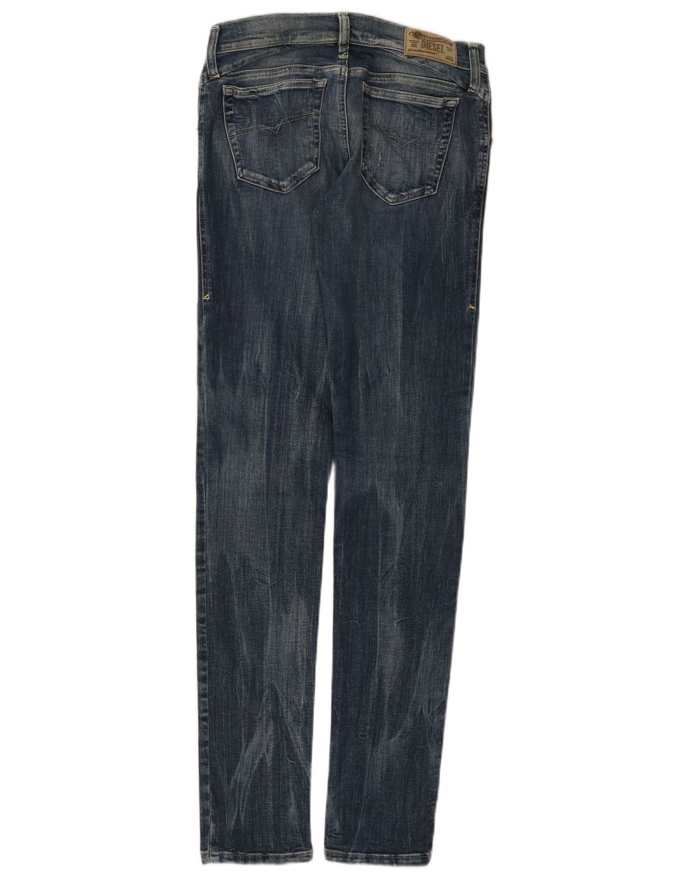 Diesel Womens Gagette Slim Skinny Jeans W27 L32 Blue Cotton Size 42" / US 20 - 2 Thumbnail