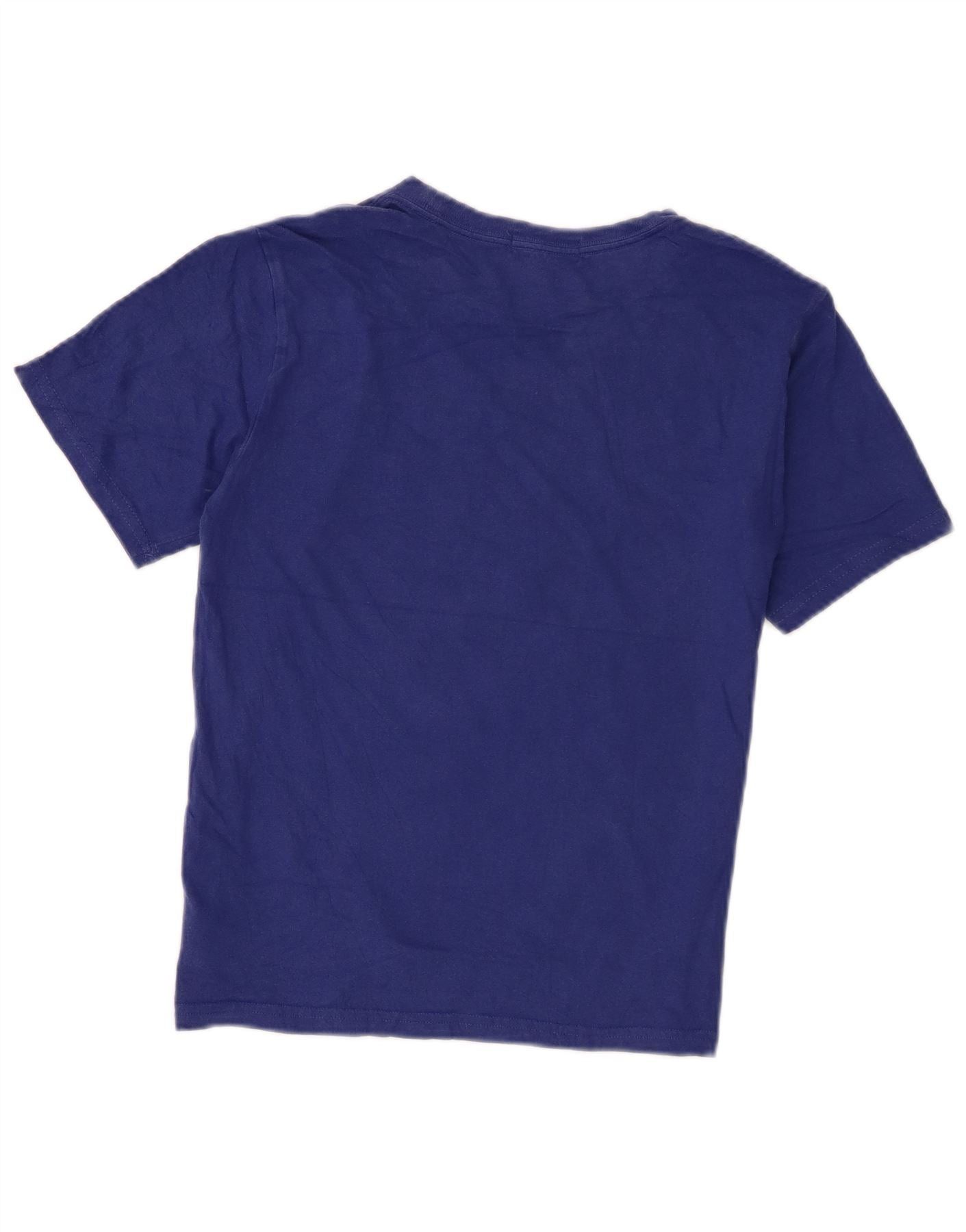 Polo Ralph Lauren Boys T-Shirt Top 10-11 Years Medium Blue Cotton Size M / US 6-8 / IT 42-44 - 2 Thumbnail