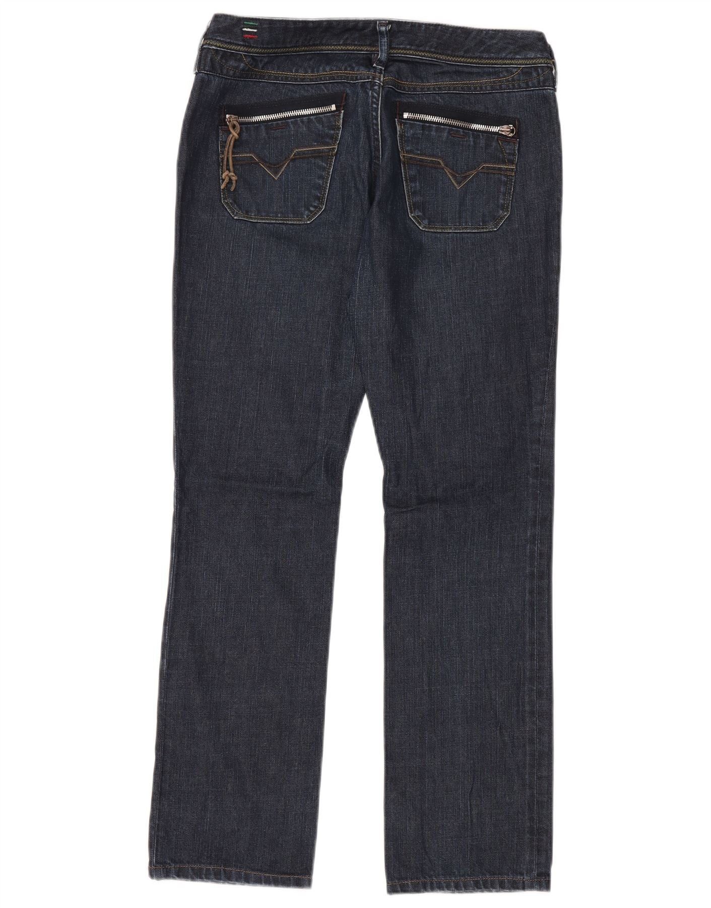 Diesel Womens Lowky Straight Jeans W29 L30 Navy Blue Cotton Size 42" / US 20 - 2 Thumbnail