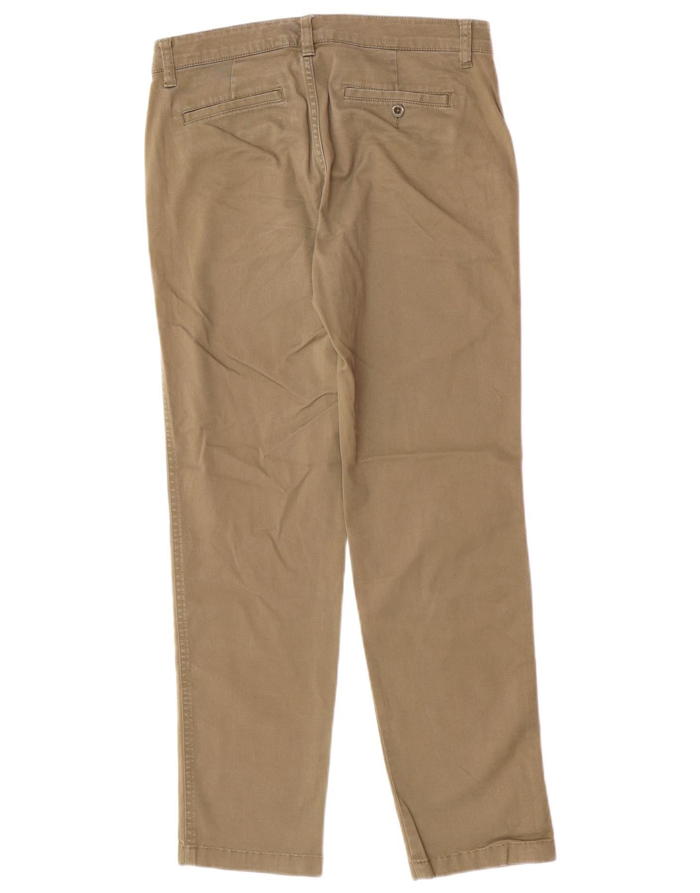 Ralph Lauren Womens Straight Chino Trousers W30 L27 Beige Cotton Size 24" / US 00 / IT 34 - 2 Thumbnail