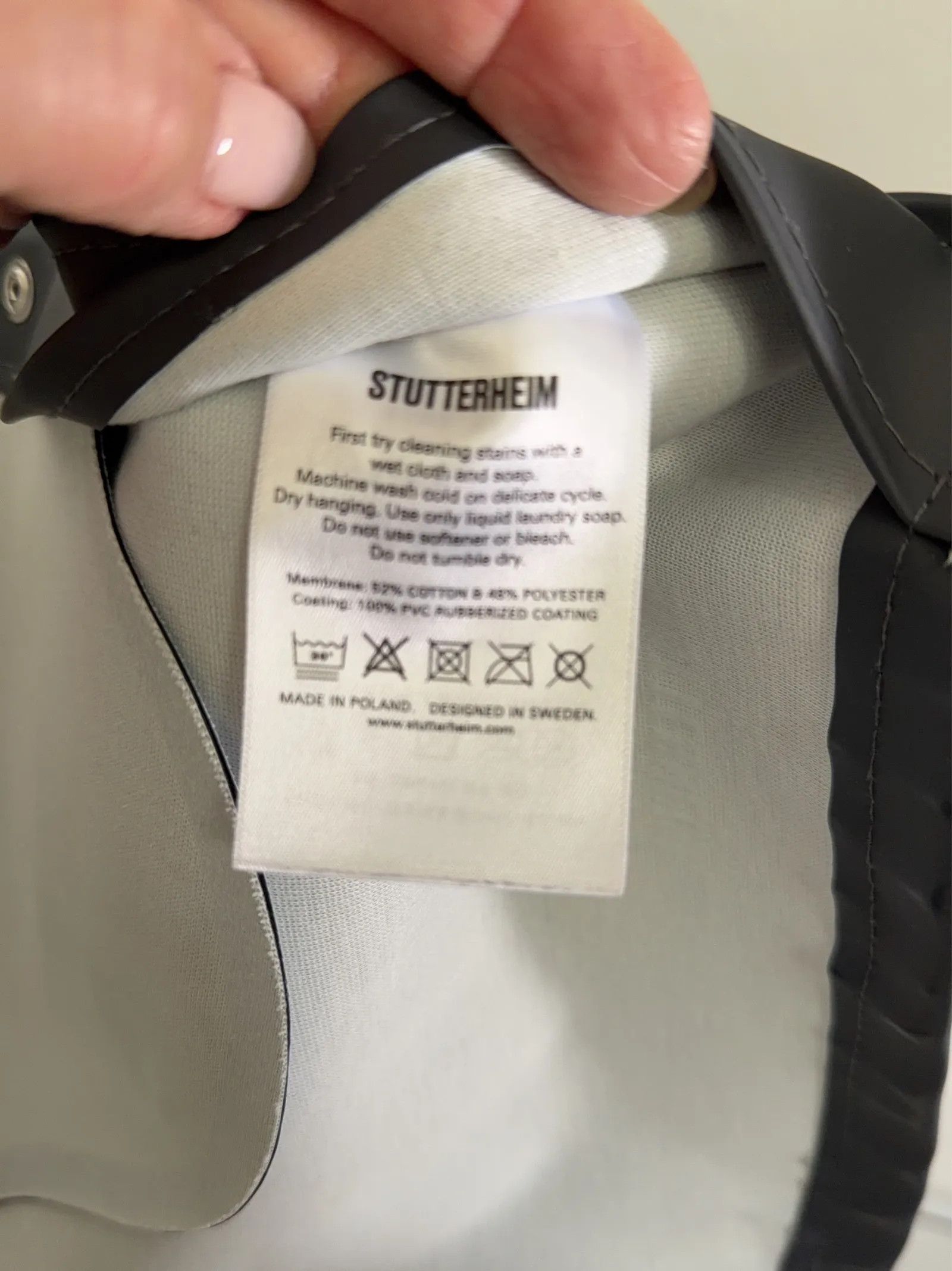 Stutterheim Stutterheim Stockholm Rain Jacket Size XS / US 0-2 / IT 36-38 - 3 Thumbnail