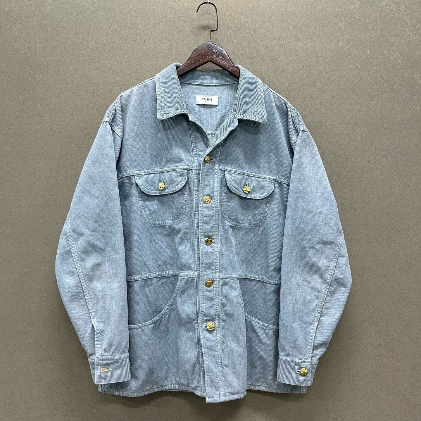 Celine Celine Corduroy Four Pocket Shirt Jacket Size M Size US M / EU 48-50 / 2 - 2 Thumbnail