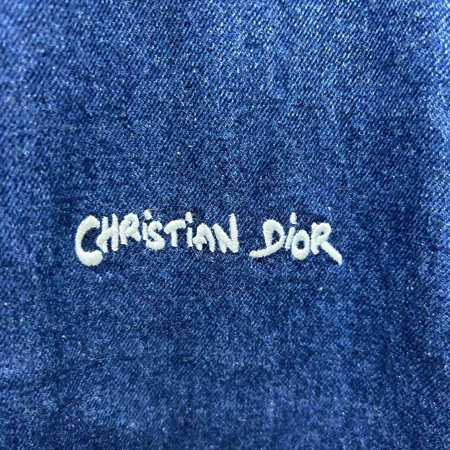 Dior Dior Embroidered Logo Denim Jacket Size L Size US L / EU 52-54 / 3 - 4 Thumbnail