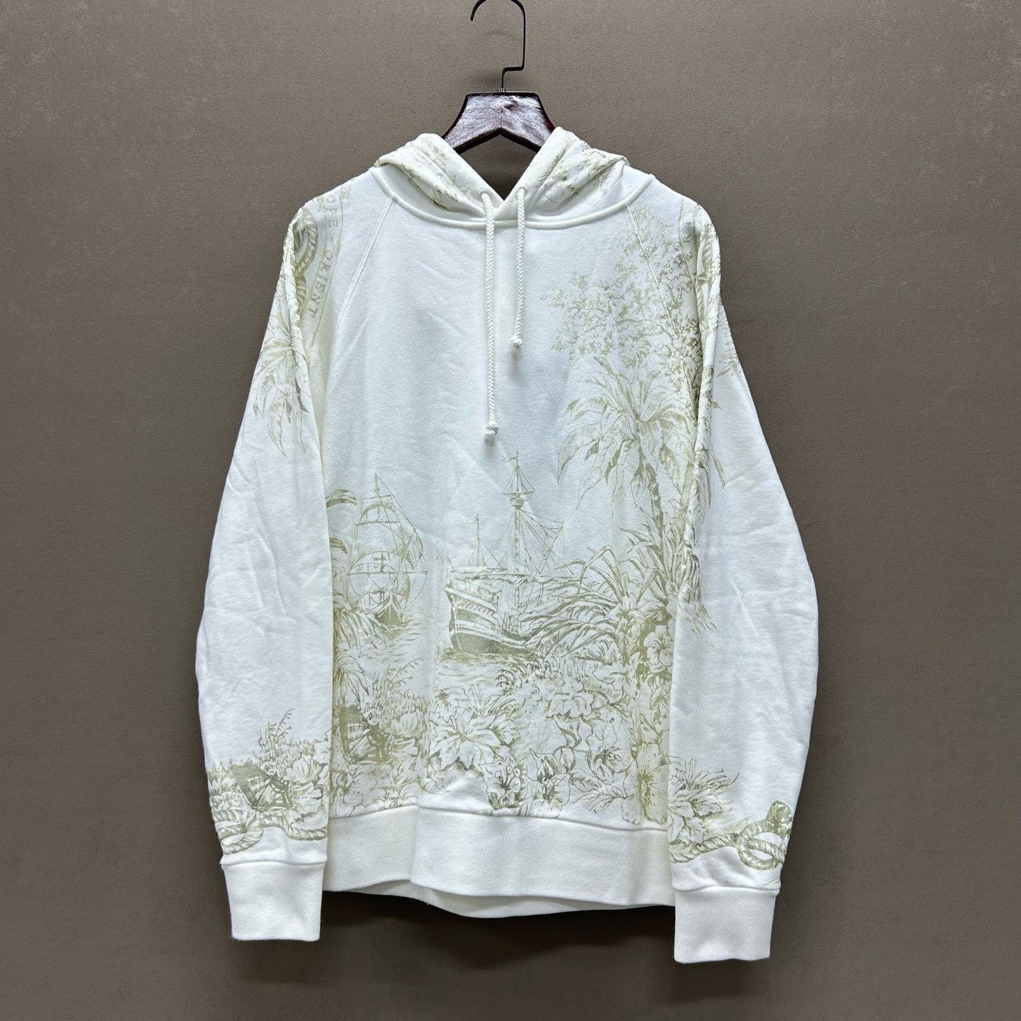 Dior Dior Gold Print Compass Hoodie Size M Size US M / EU 48-50 / 2 - 2 Thumbnail