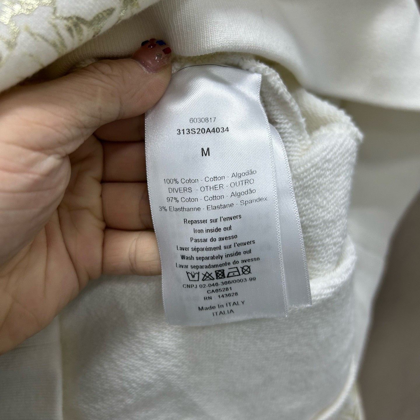 Dior Dior Gold Print Compass Hoodie Size M Size US M / EU 48-50 / 2 - 5 Thumbnail