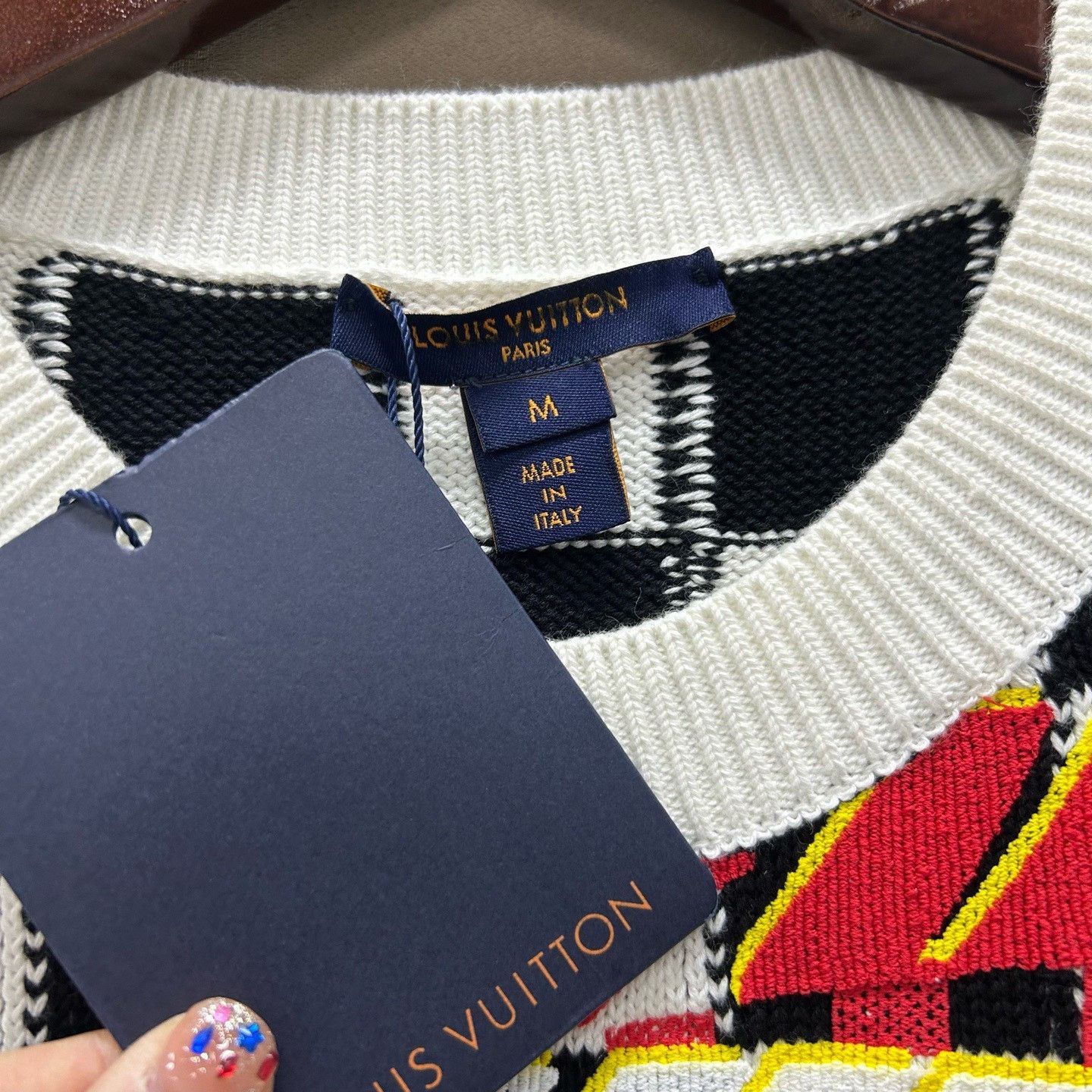 Louis Vuitton Louis Vuitton Checkered Logo Knit T-Shirt Size M Size US M / EU 48-50 / 2 - 4 Thumbnail