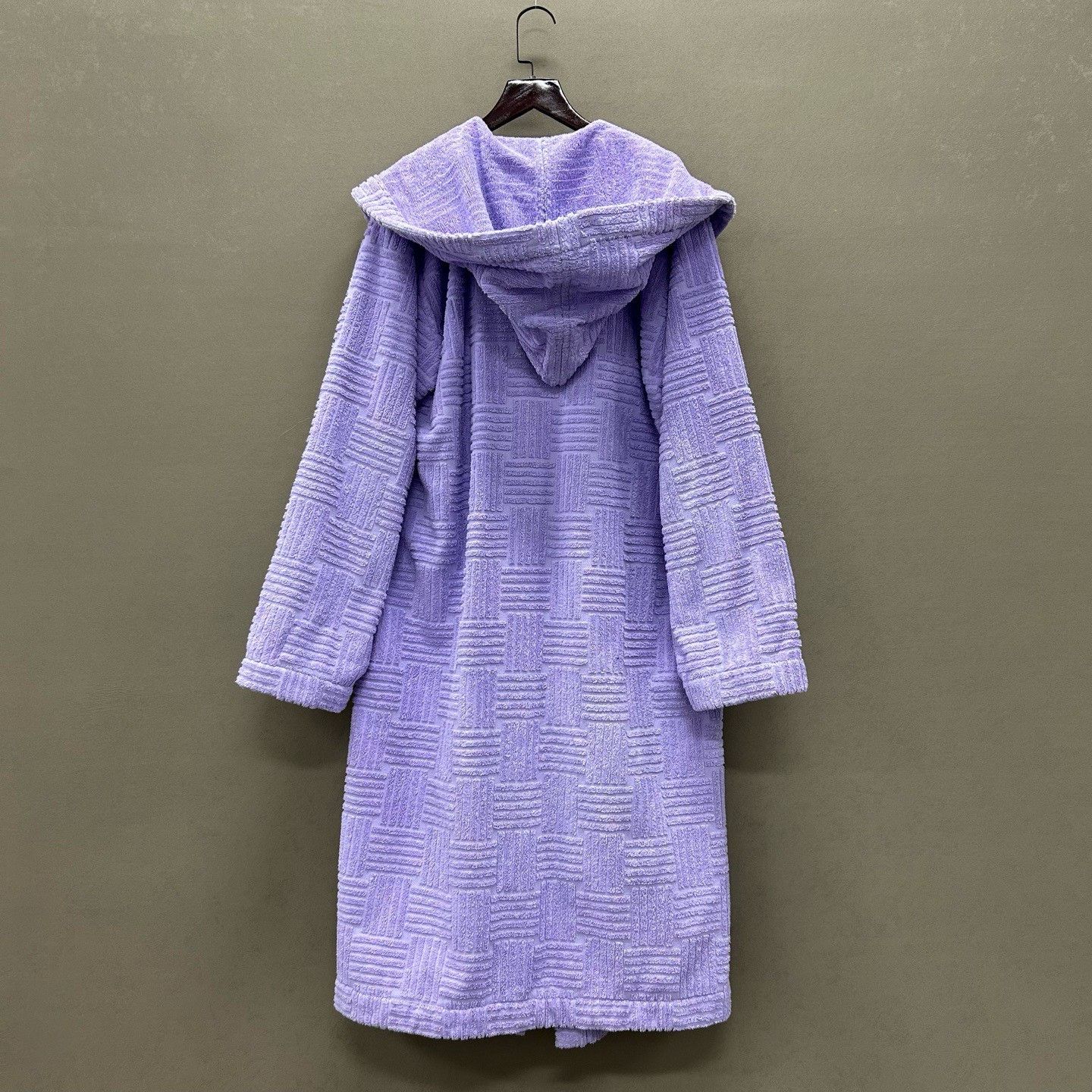 Bottega Veneta Bottega Veneta Purple Textured Cotton Robe Size M Size US M / EU 48-50 / 2 - 3 Thumbnail