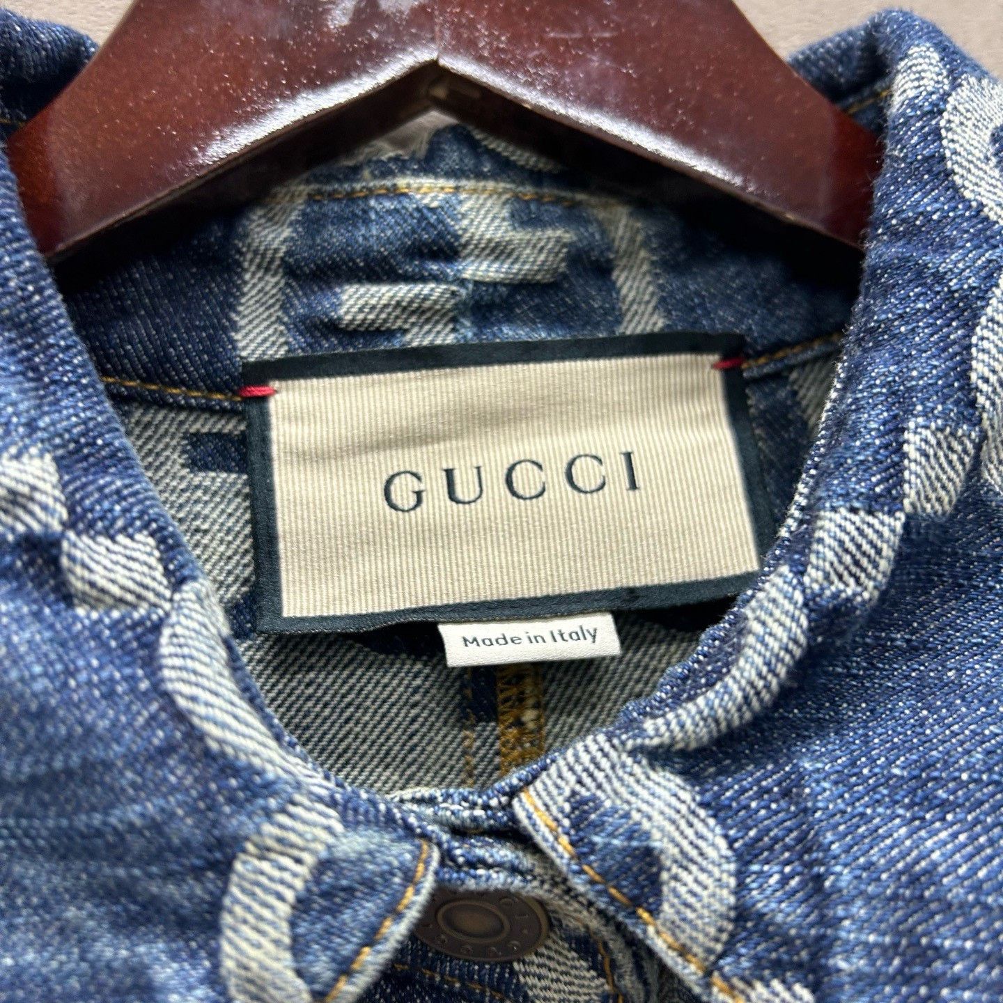 Gucci Gucci Monogram Denim Jumpsuit Size 44 Size 30" / US 8 / IT 44 - 4 Thumbnail
