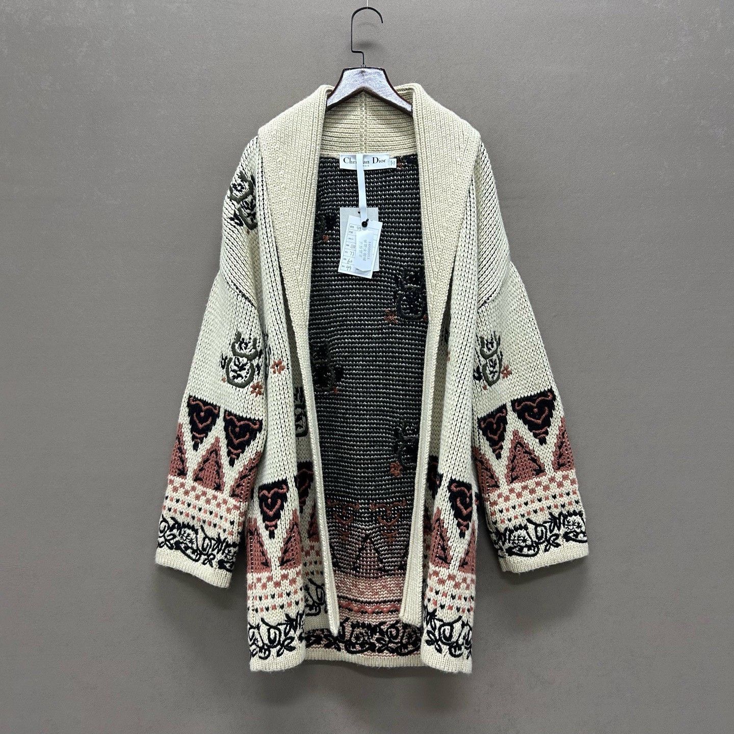 Dior Dior Contrast Knit Belted Cardigan Size XS Size XS / US 0-2 / IT 36-38 - 3 Thumbnail