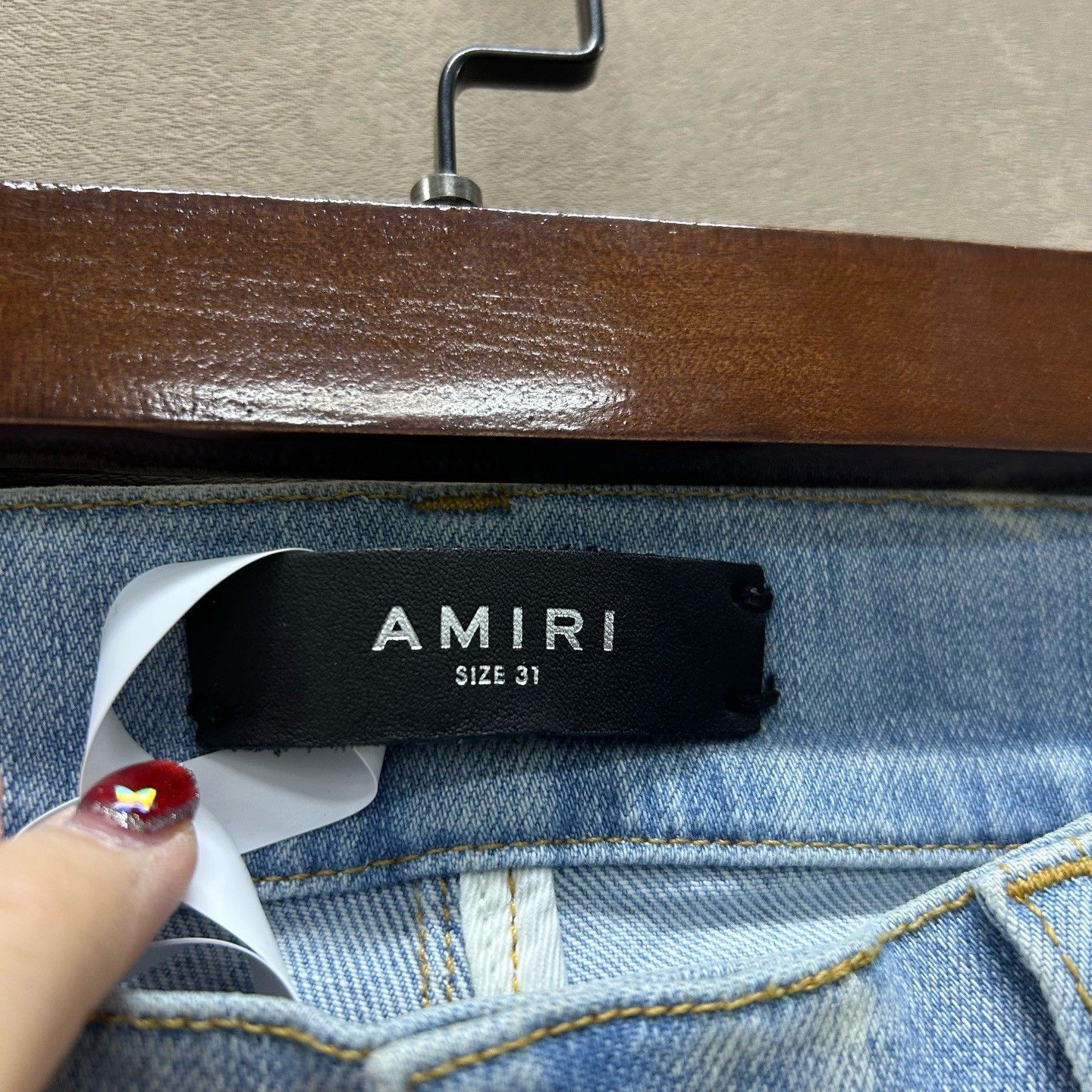 Amiri Amiri Distressed Patchwork Denim Jeans Size 31 Size US 31 - 4 Thumbnail