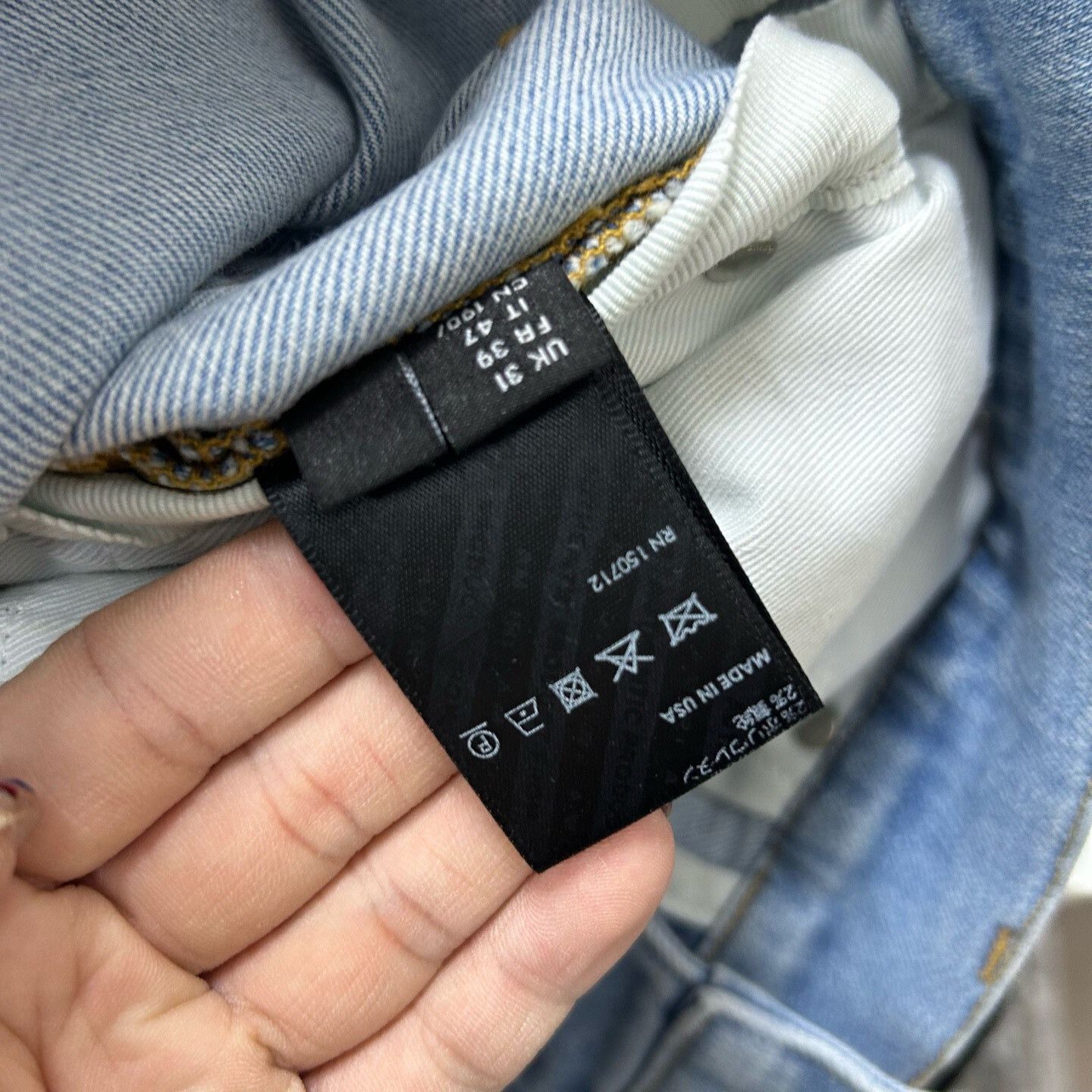 Amiri Amiri Distressed Patchwork Denim Jeans Size 31 Size US 31 - 6 Thumbnail