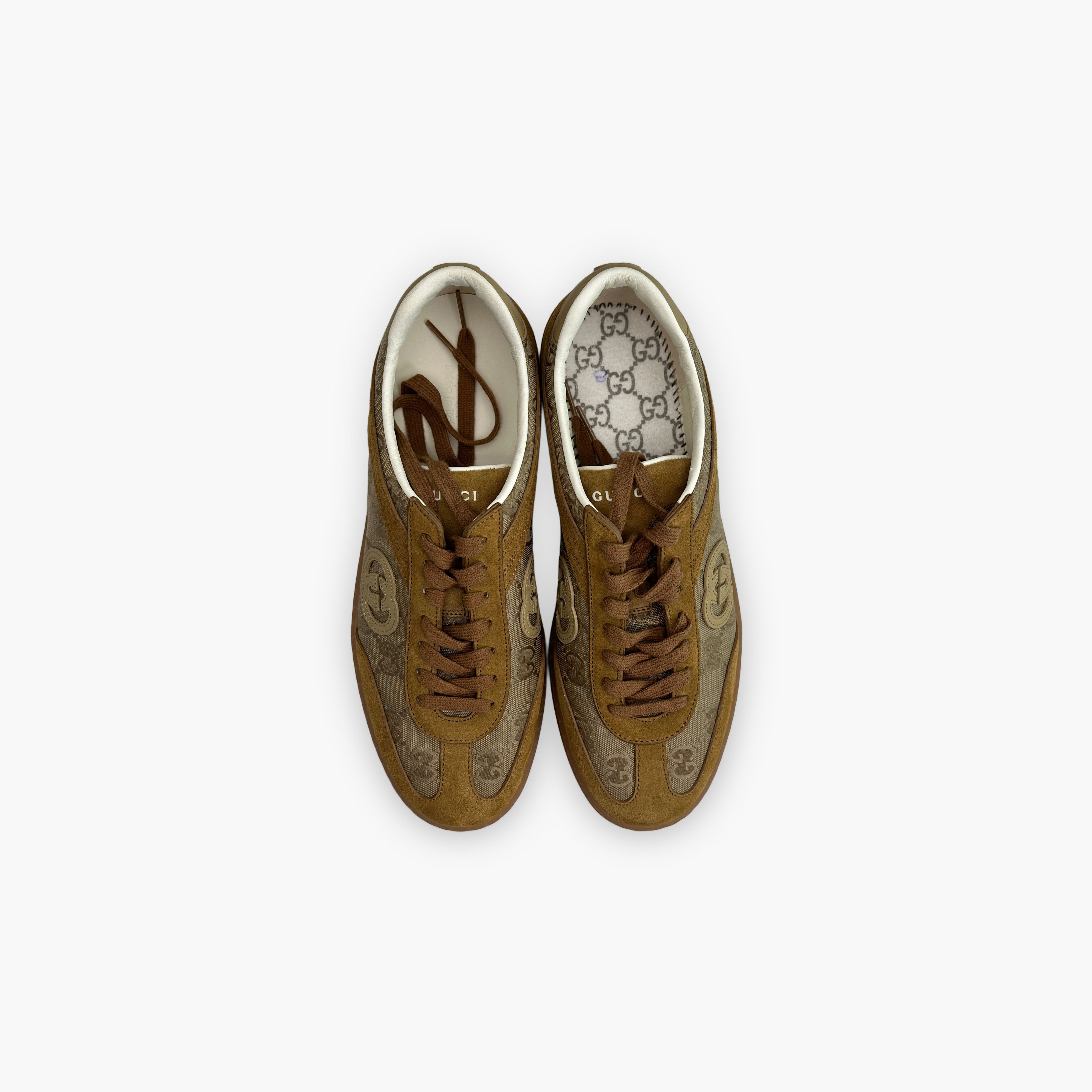 Gucci Gucci G75 Brown Suede Sneakers US 9 Size US 9 / EU 42 - 9 Thumbnail