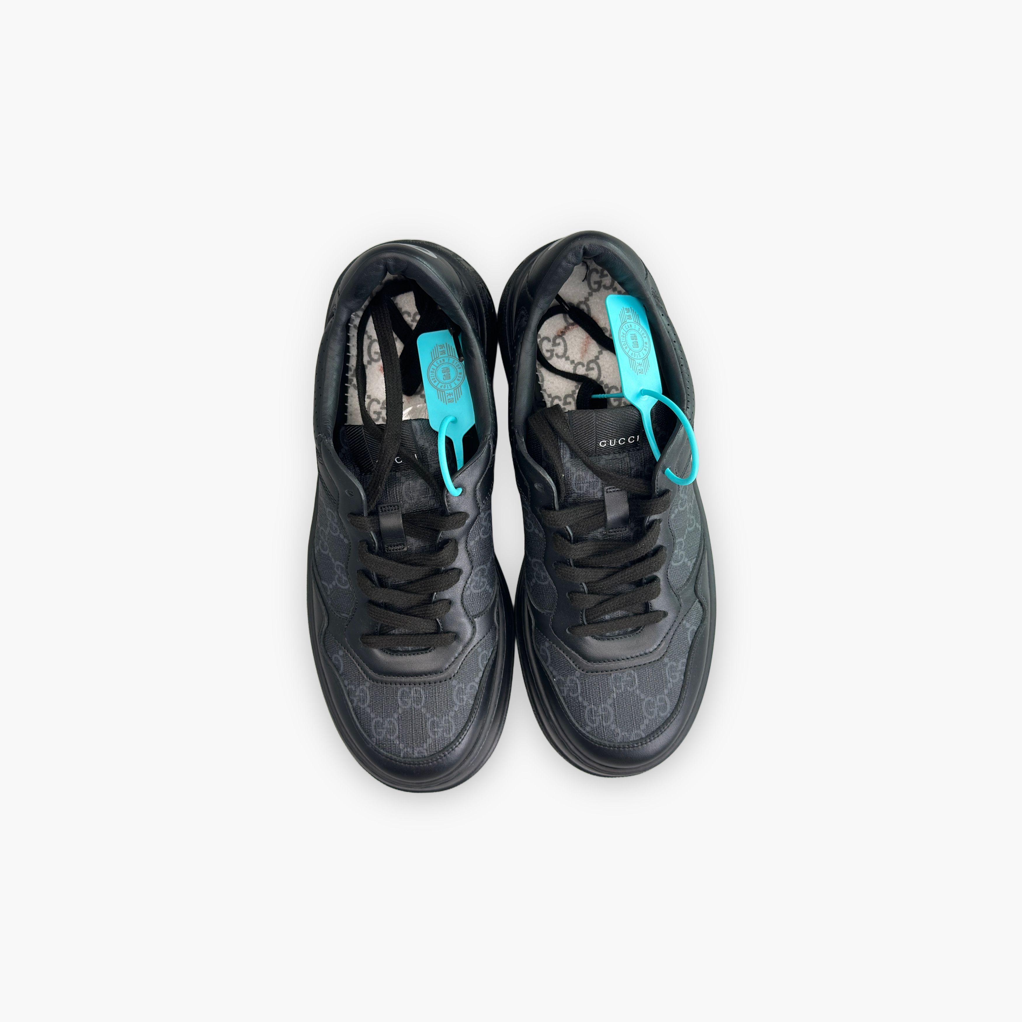Gucci Gucci GG Monogram Leather Low-Top Sneakers Size 9 Size US 9 / EU 42 - 9 Thumbnail