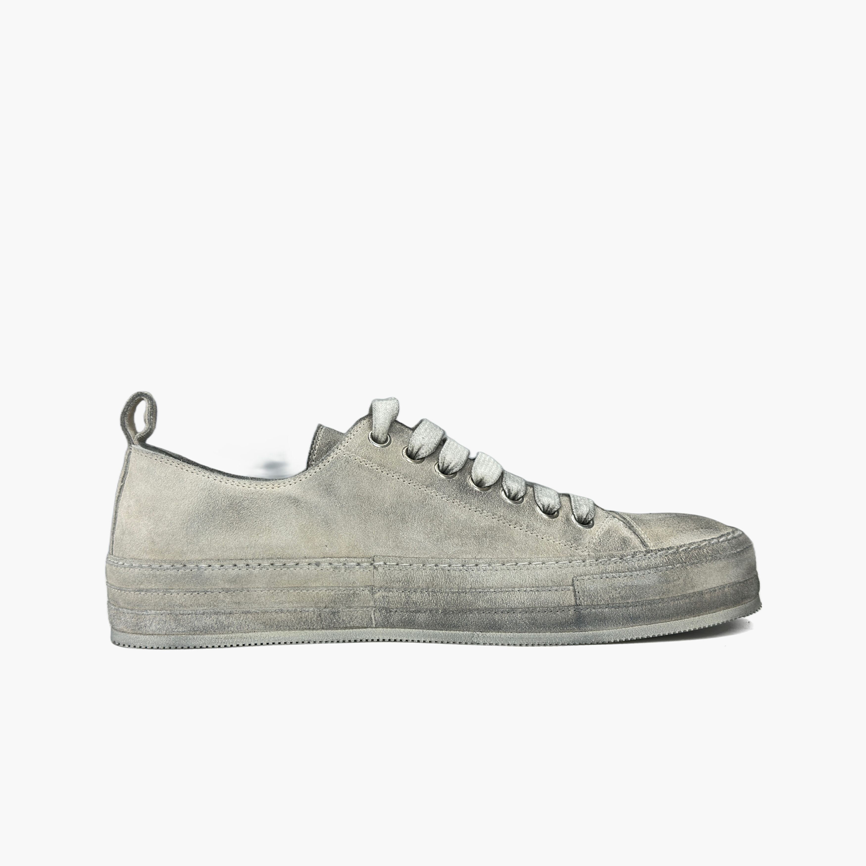 Ann Demeulemeester Ann Demeulemeester Distressed Suede Low-Top Sneakers Size 45 Size US 12 / EU 45 - 2 Thumbnail