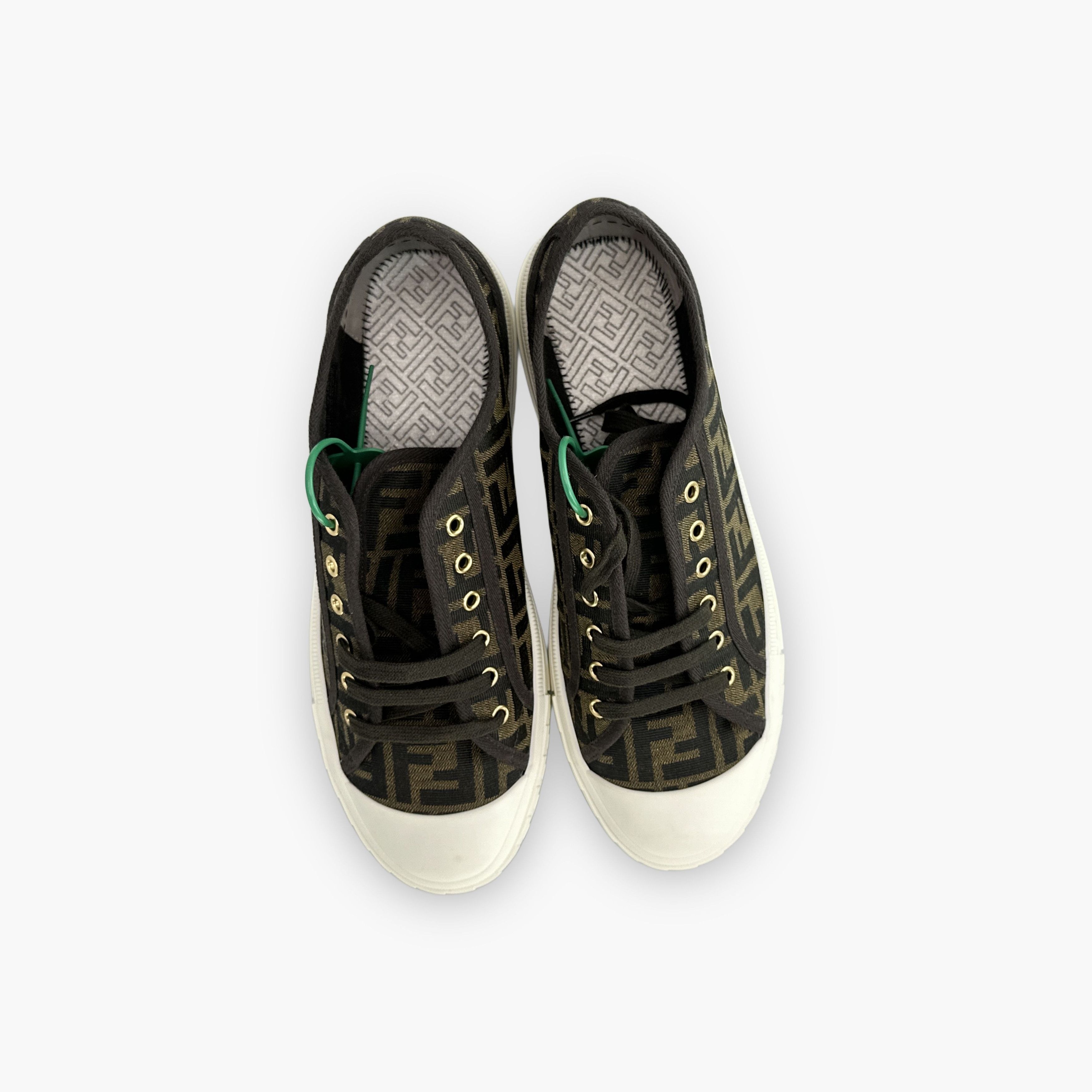 Fendi Fendi FF Logo Low-Top Sneakers Size 10.5 Size US 10.5 / EU 43-44 - 9 Thumbnail