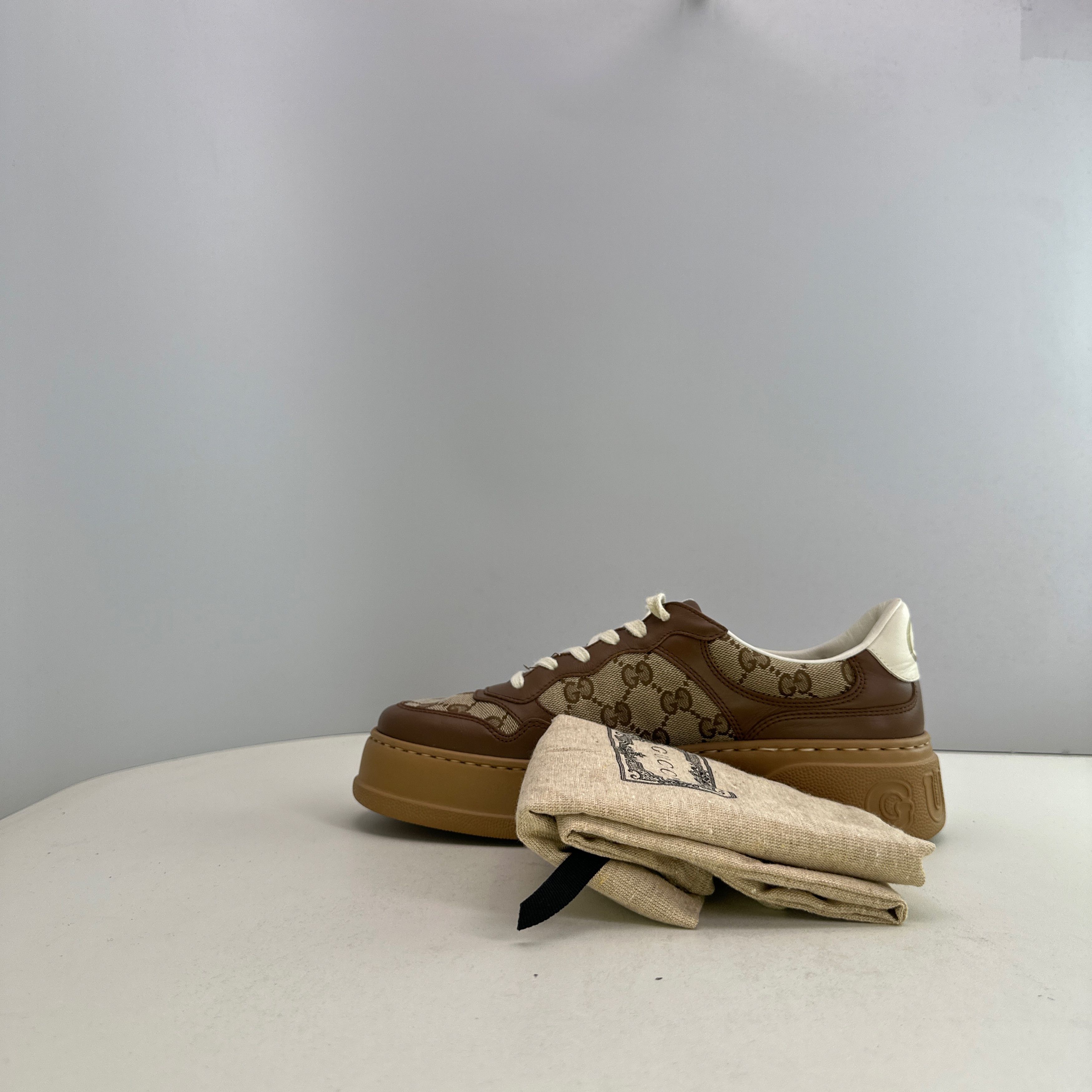 Gucci Gucci Monogram Platform Low-Top Sneakers Size 40.5 Size US 7.5 / EU 40-41 - 10 Thumbnail